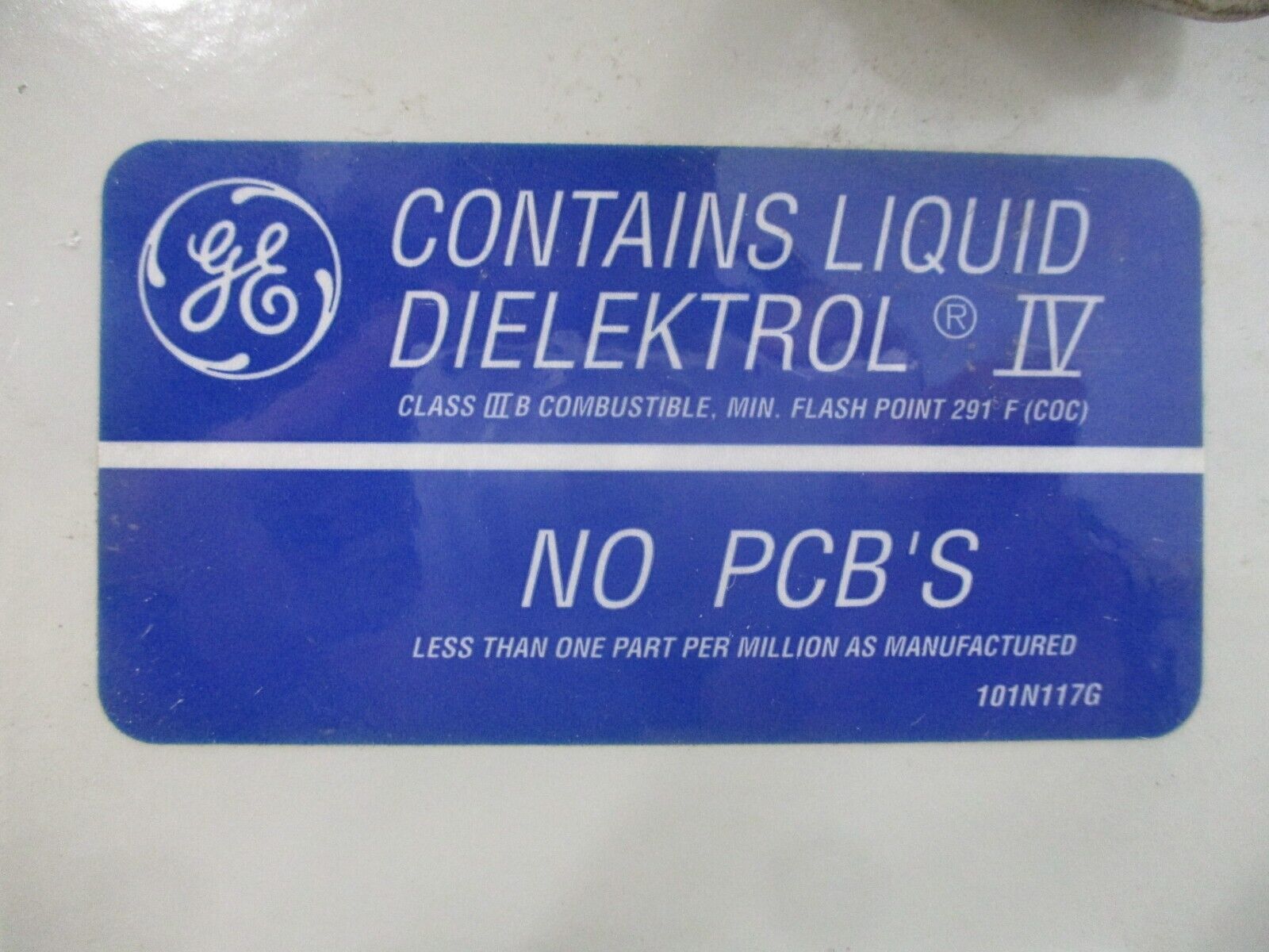 GE Capacitor 18L15UJ 1.5VF 4160/2400 VAC 50/60HZ 3P 110KV BIL Used