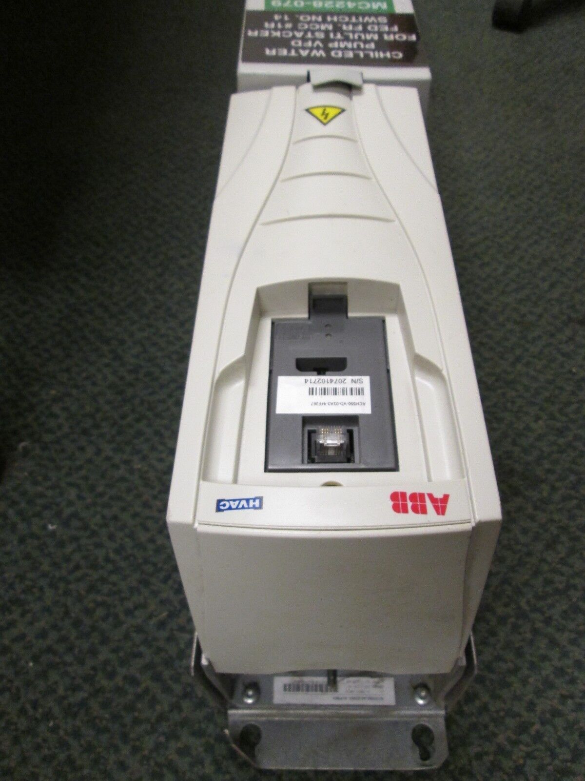 ABB ACH550 AC Drive with Bypass ACH550-VD-03A3-4+F267 1.5HP Used