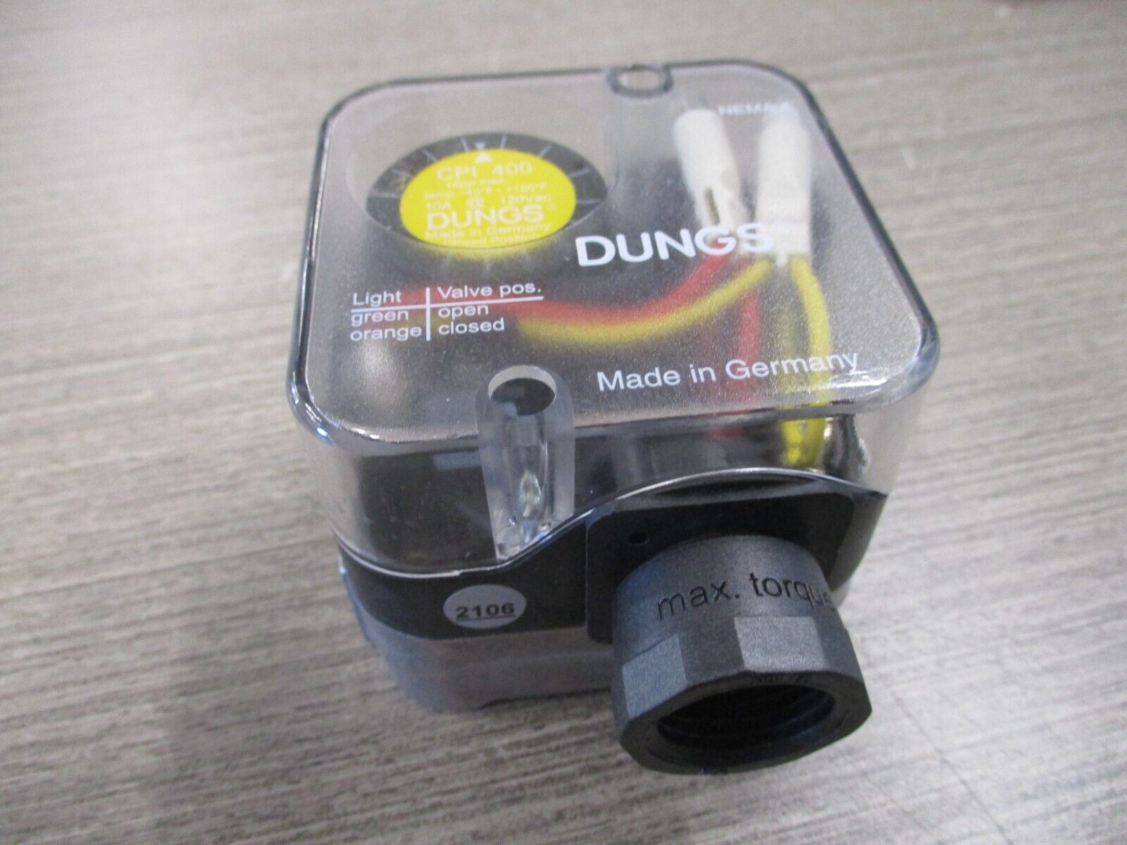 Dungs CPI 400 Assembly 266968 Nema 4 Valve Switch New Surplus
