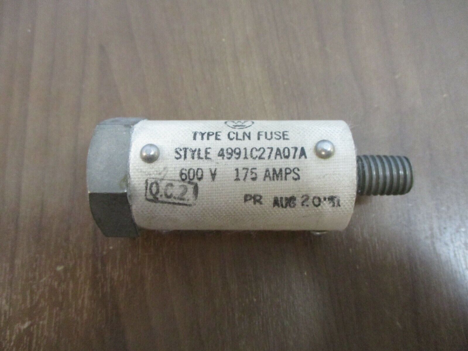 Westinghouse Type CLN Fuse 4991C27A07A 175A 600V Used
