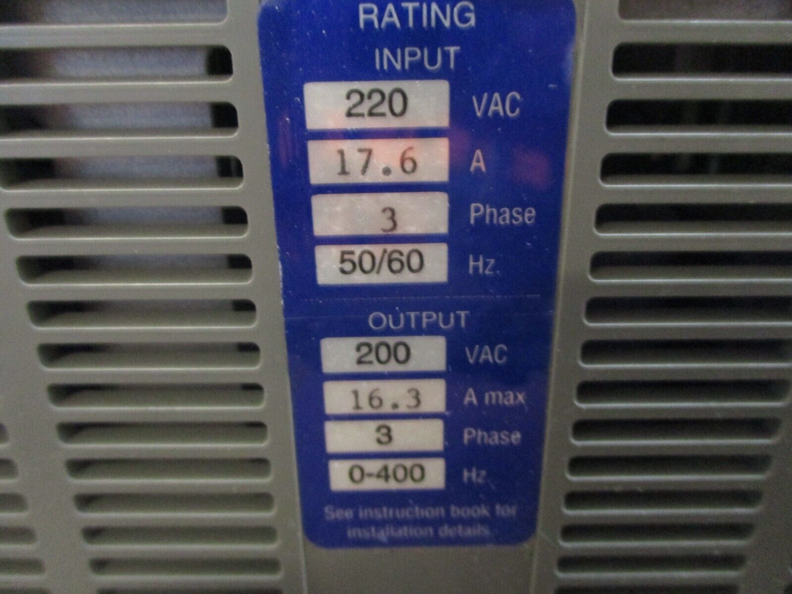 Industrial Indexing Systems Delta Servo Drive DS-50 / RA *Chipped Corner & Vent*