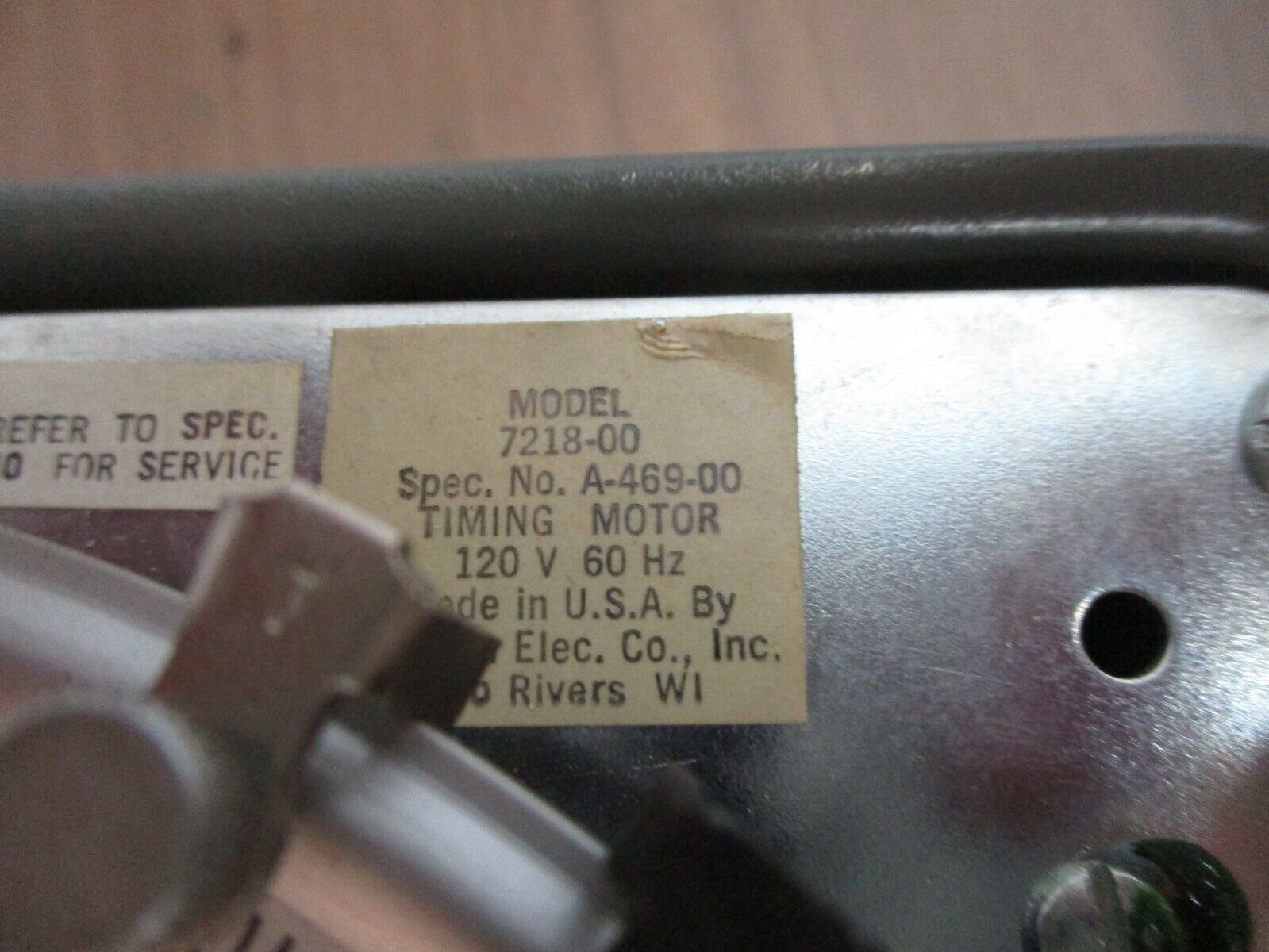 Paragon Timer 7218-00 120V 60Hz Used