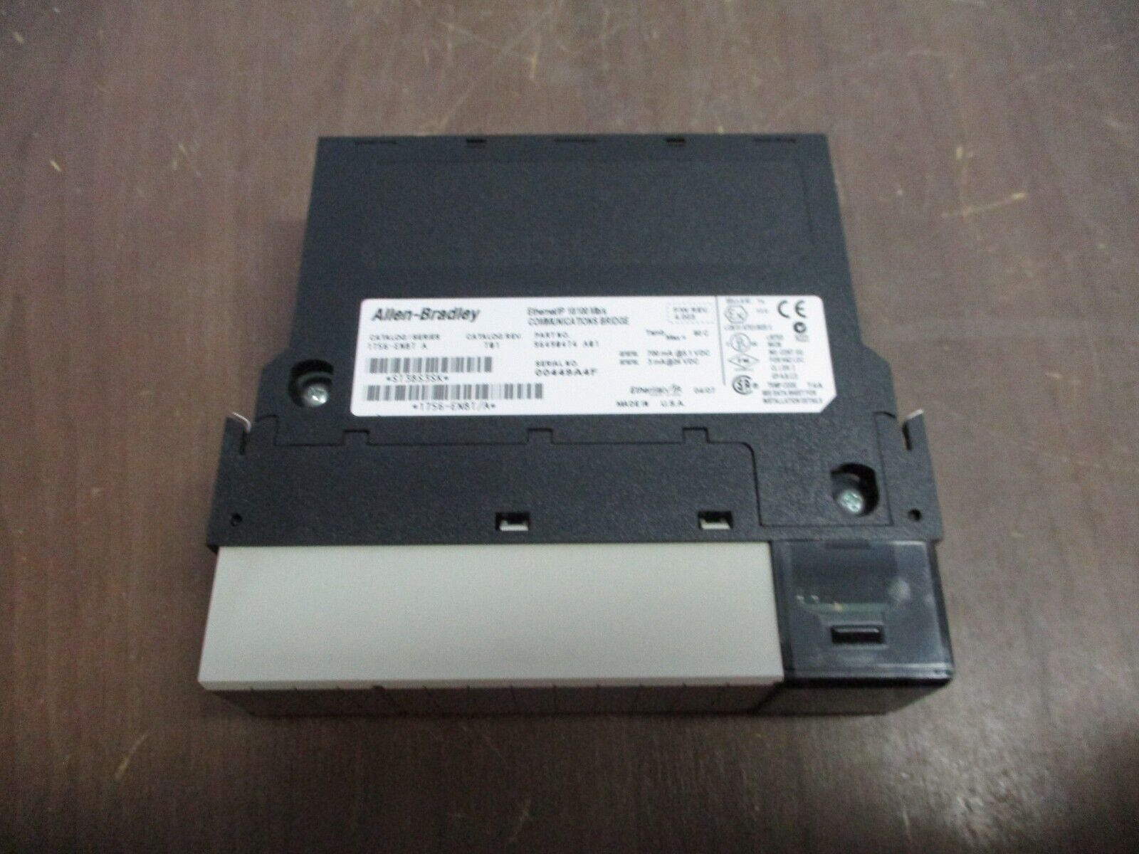 Allen-Bradley Ethernet/IP Comm. Bridge Module 1756-ENBT Ser. A Rev. T01 Used
