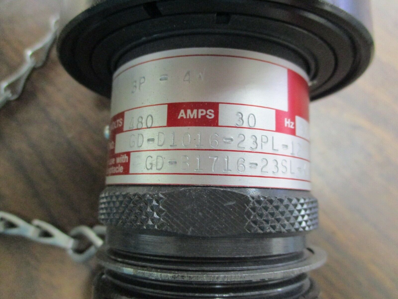 Hubbell Vantage XP Explosion Proof Plug GD-D1016-23PL-12 30A 480V 60-400Hz 3P 4W