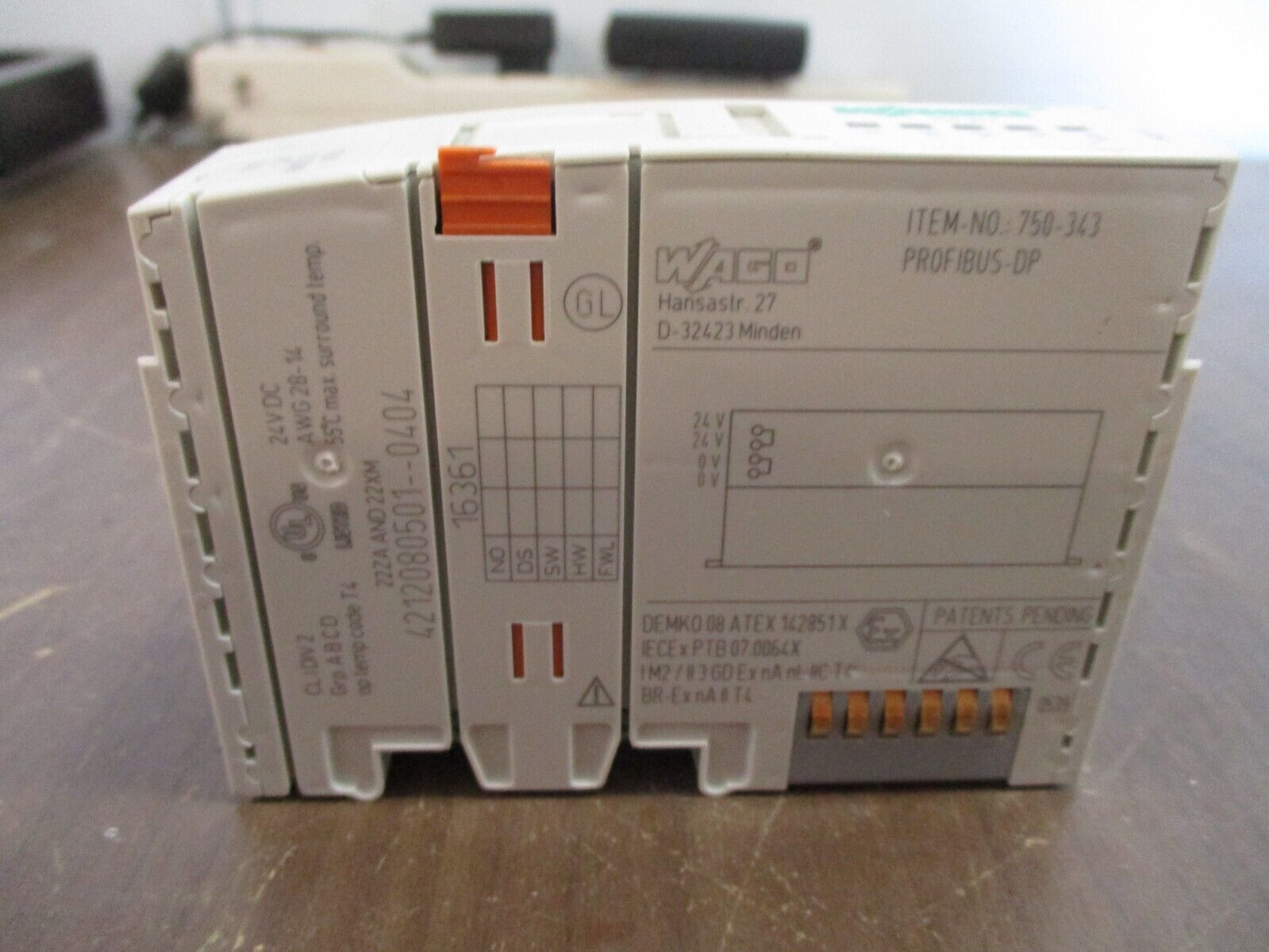 Wago Profibus-DP Module 750-343 Used