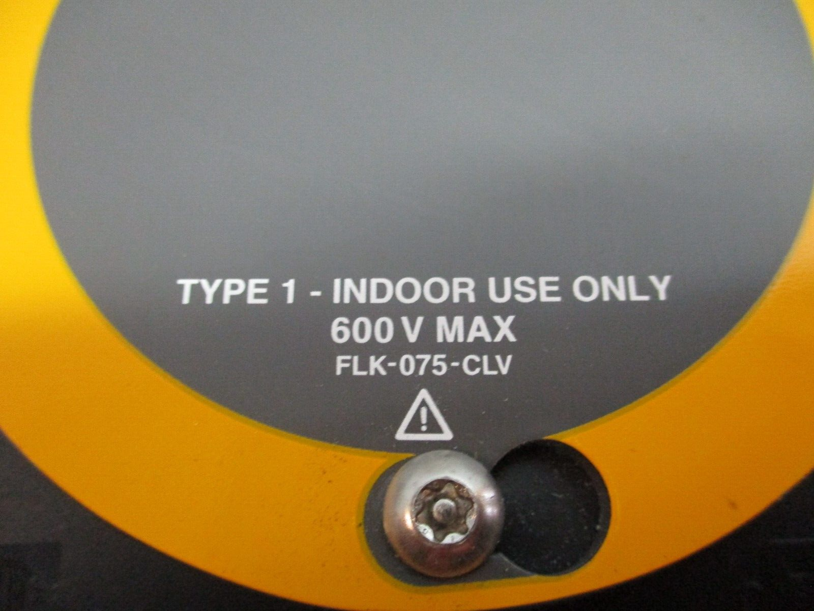 Fluke CLV Infrared Window FLK-075-CLV Type 1 Enclosure 600V Used