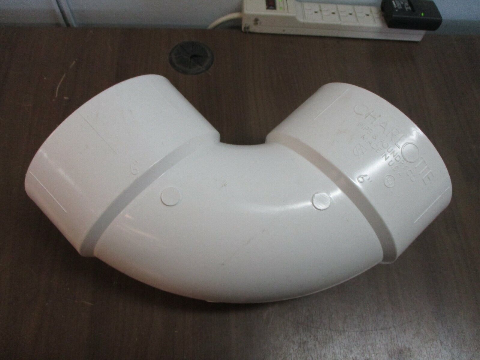 Charlotte Pipe & Foundry 1/4 Bend PVC Fitting PVC 300 Size: 6" New Surplus