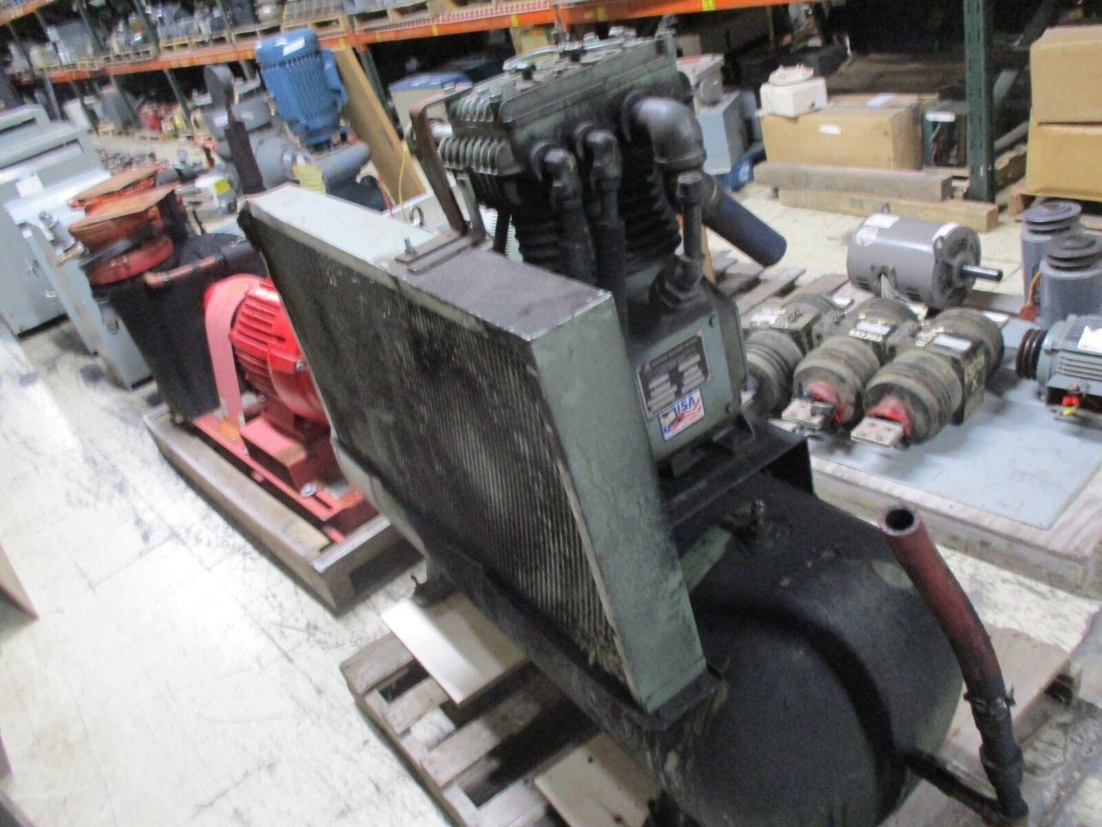 Cooper Industries Compressor ASKAAC 7.5HP 80 W.C. Tank Used
