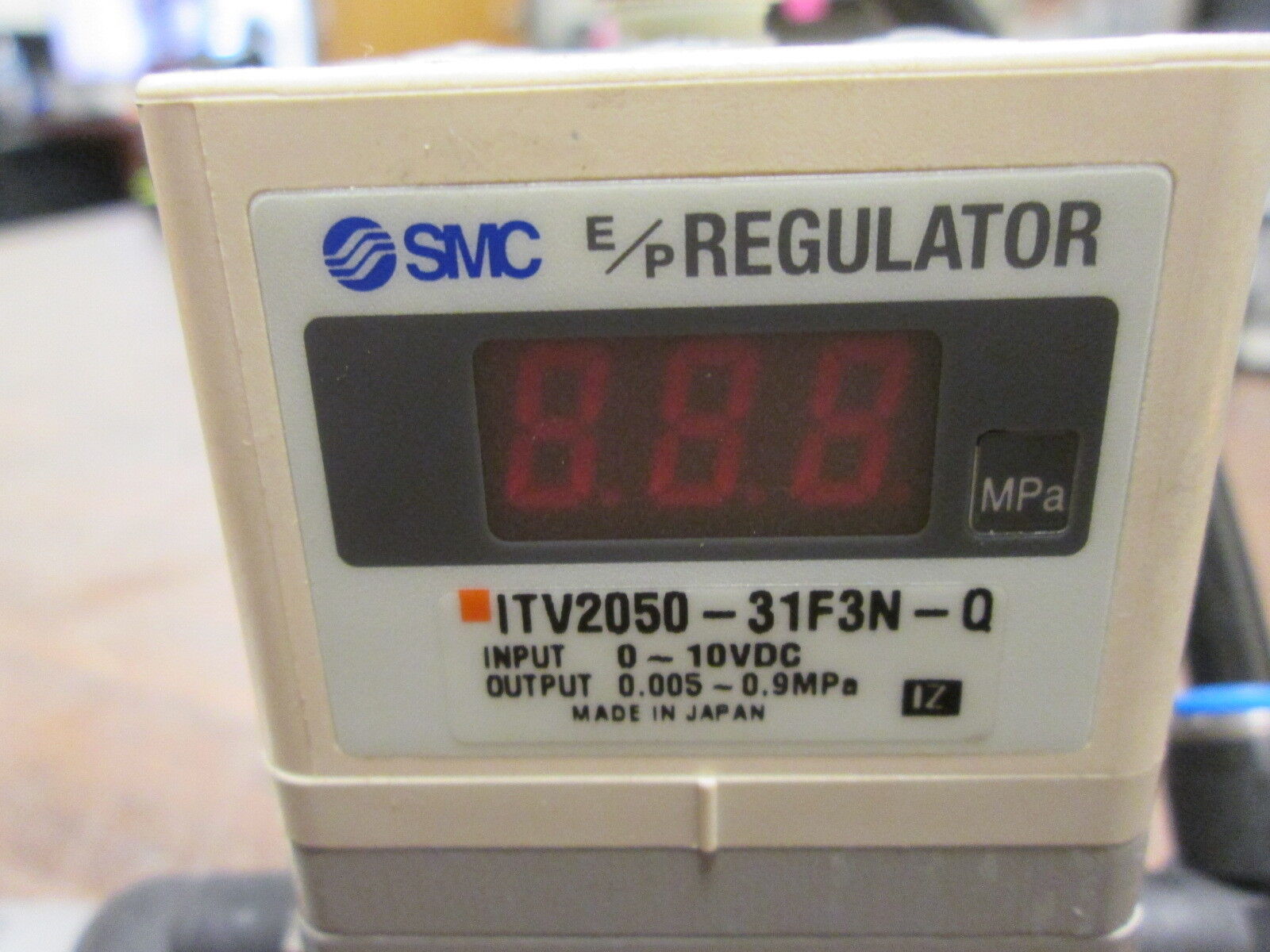 SMC E/P Regulator ITV2050-31F3N-Q Input: 0-10VDC Output:0.005-0.9MPa Used