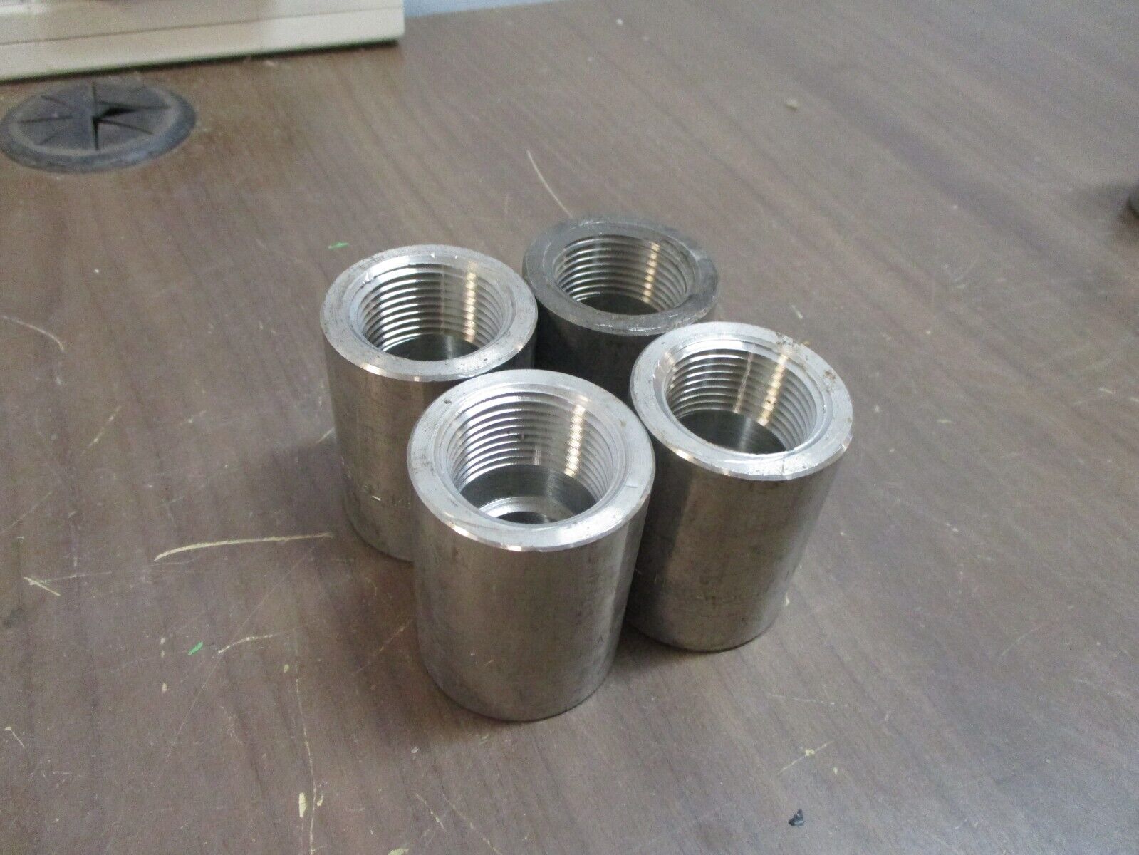 Misc. Brand Threaded Reducer Stainless Steel Size: 1" x 3/4" *Lot of 4* Used