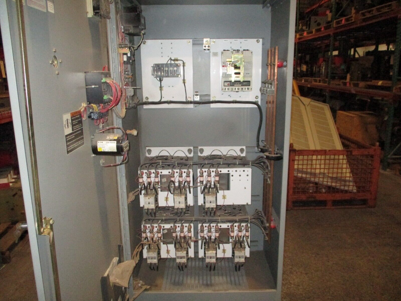 Eaton Autovar Power Capacitor Bank 350TPHSD431MS2 350kVAR 480V 3Ph 60Hz Used