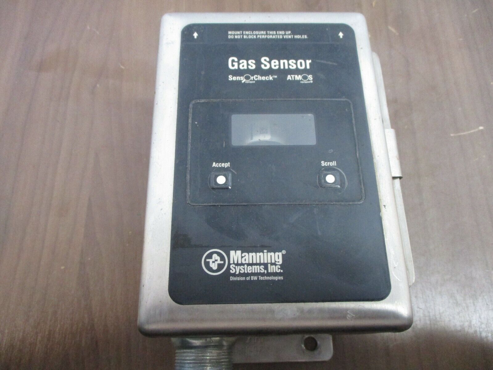 Honeywell Analytics Manning Ammonia Gas Sensor EC-F9-NH3 24VDC 500mA Used