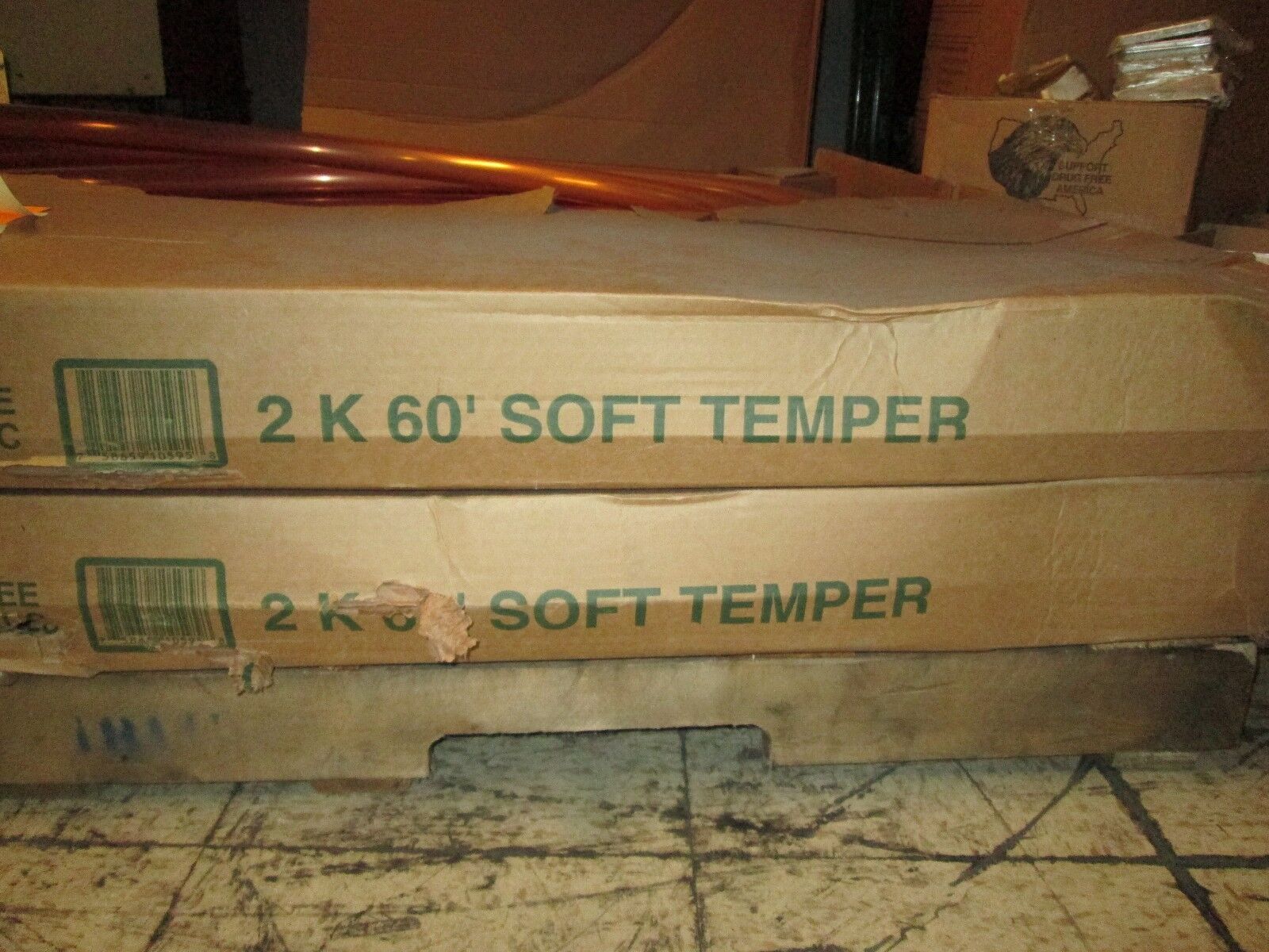 Cambridge-Lee Copper Piping Size 2" Length 60 Feet New Surplus