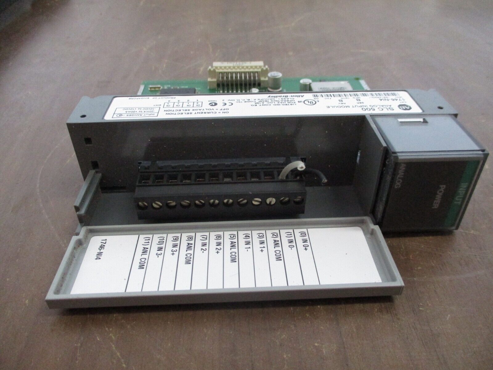 Allen-Bradley SLC 500 Analog Input Module 1746-NI4 Ser. B Rev. B Used