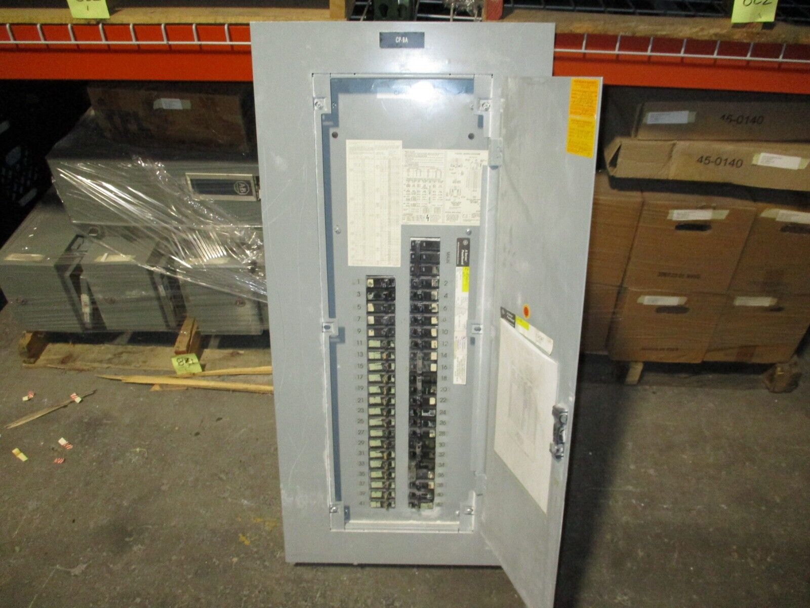 GE Main Breaker Circuit Breaker Panel AQF3421ATX 125A Max, 100A Main 208/120V