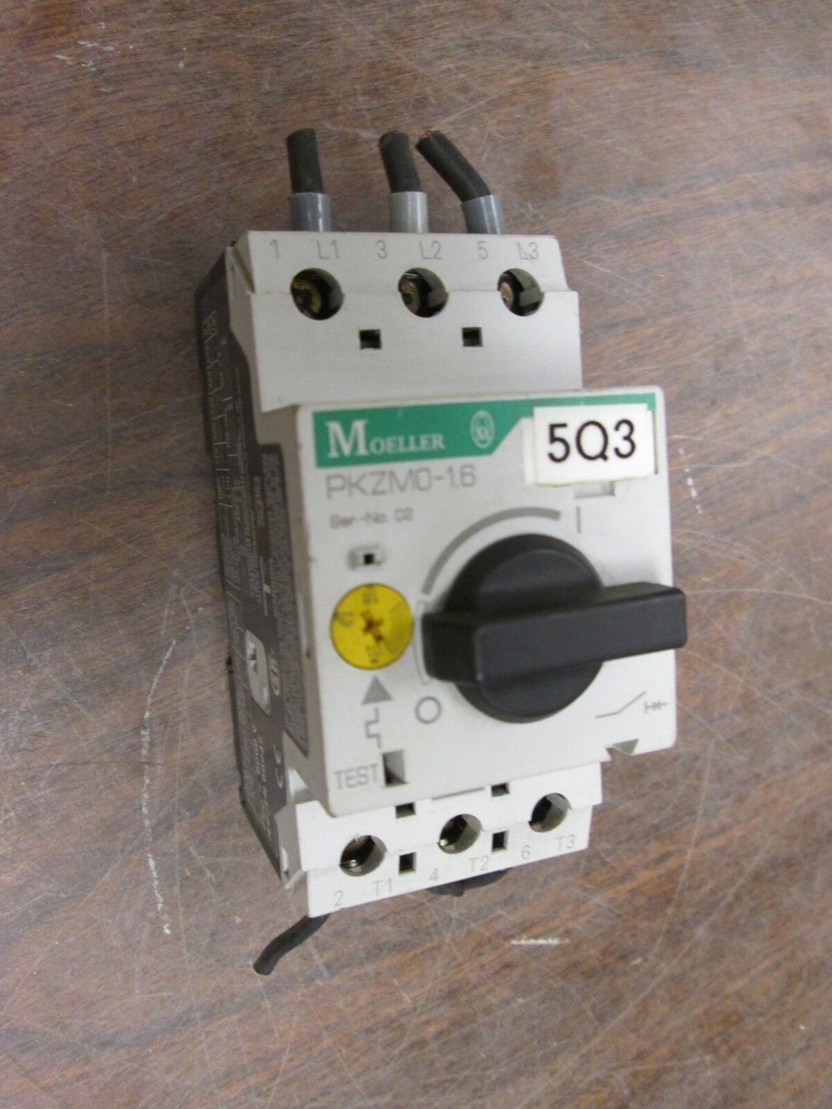 Moeller Manual Motor Protector PKZM0-1.6 600V Used