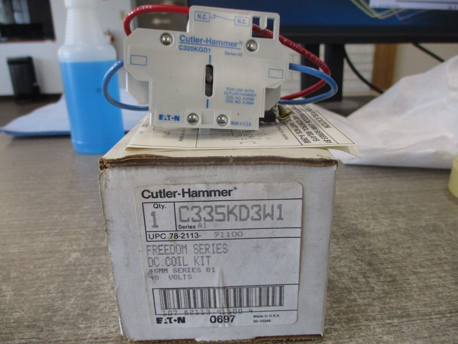 Cutler-Hammer Freedom Series DC Coil Kit C335KD3W1 48V New Surplus