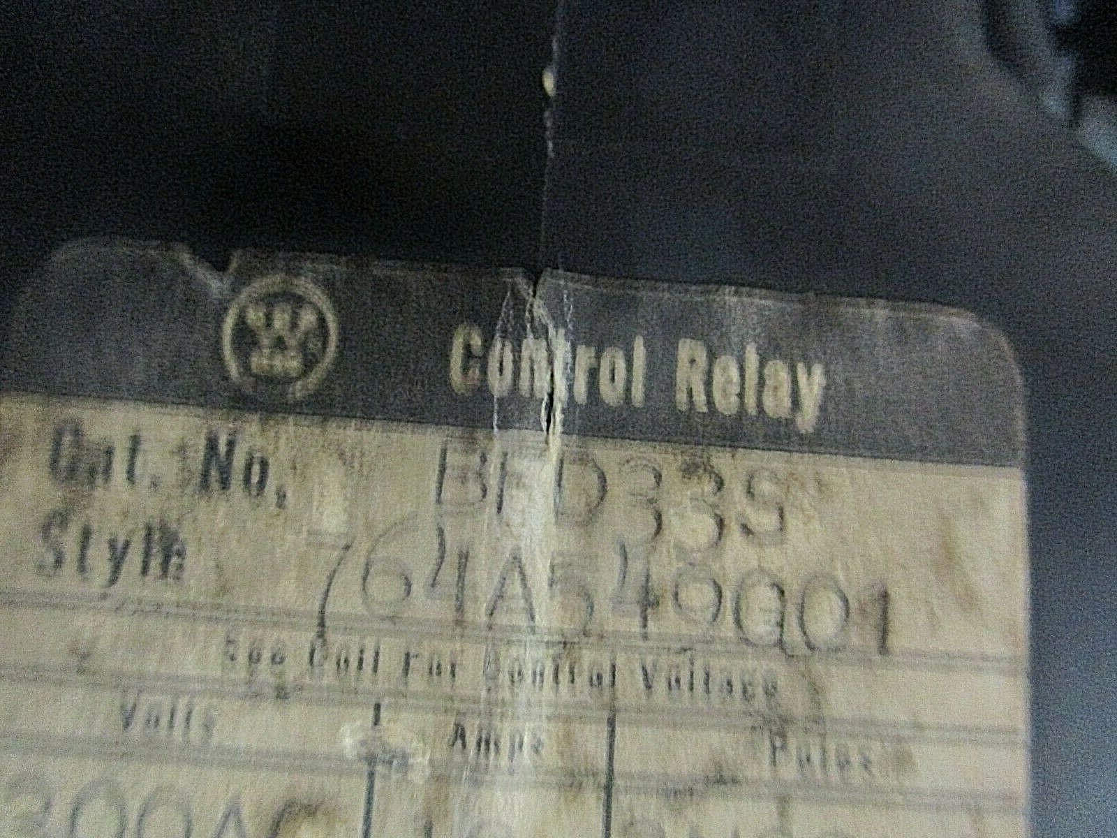 Westinghouse Control Relay BFD33S 120VDC Coil 10A 300VAC Used