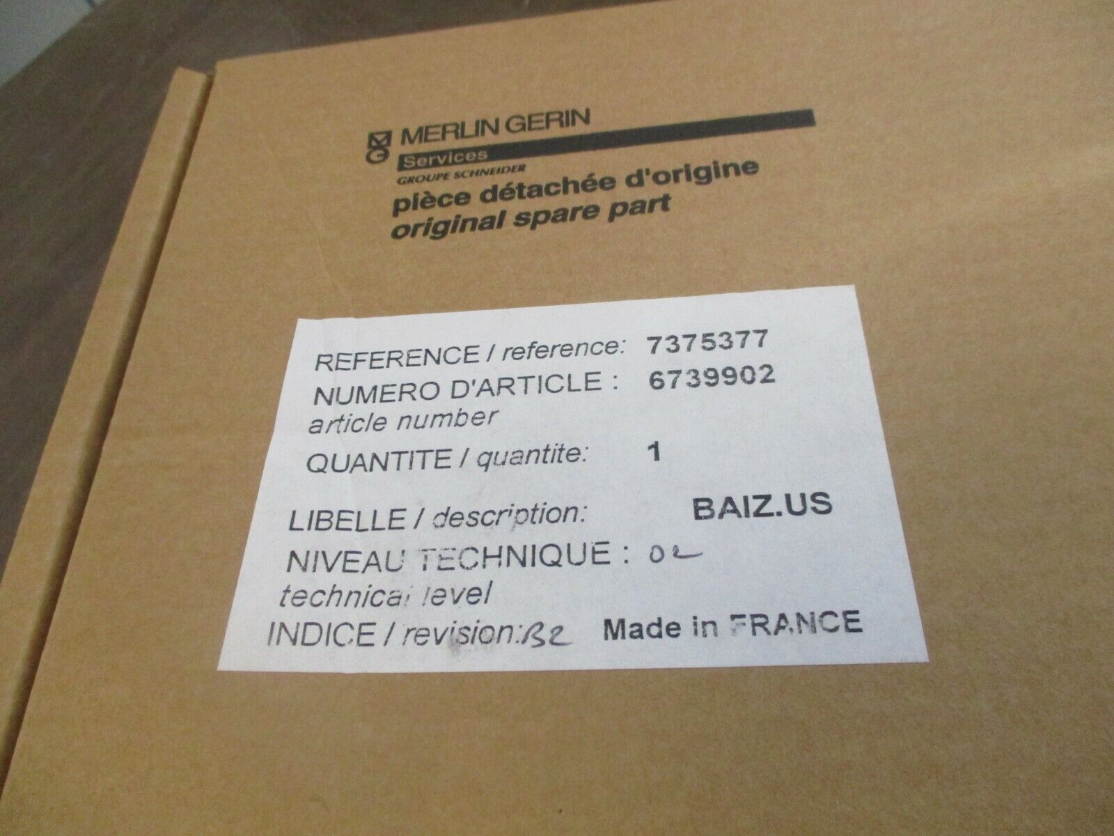 MGE BAIZ.US Control Board 6739902 Rev. B2 New Surplus