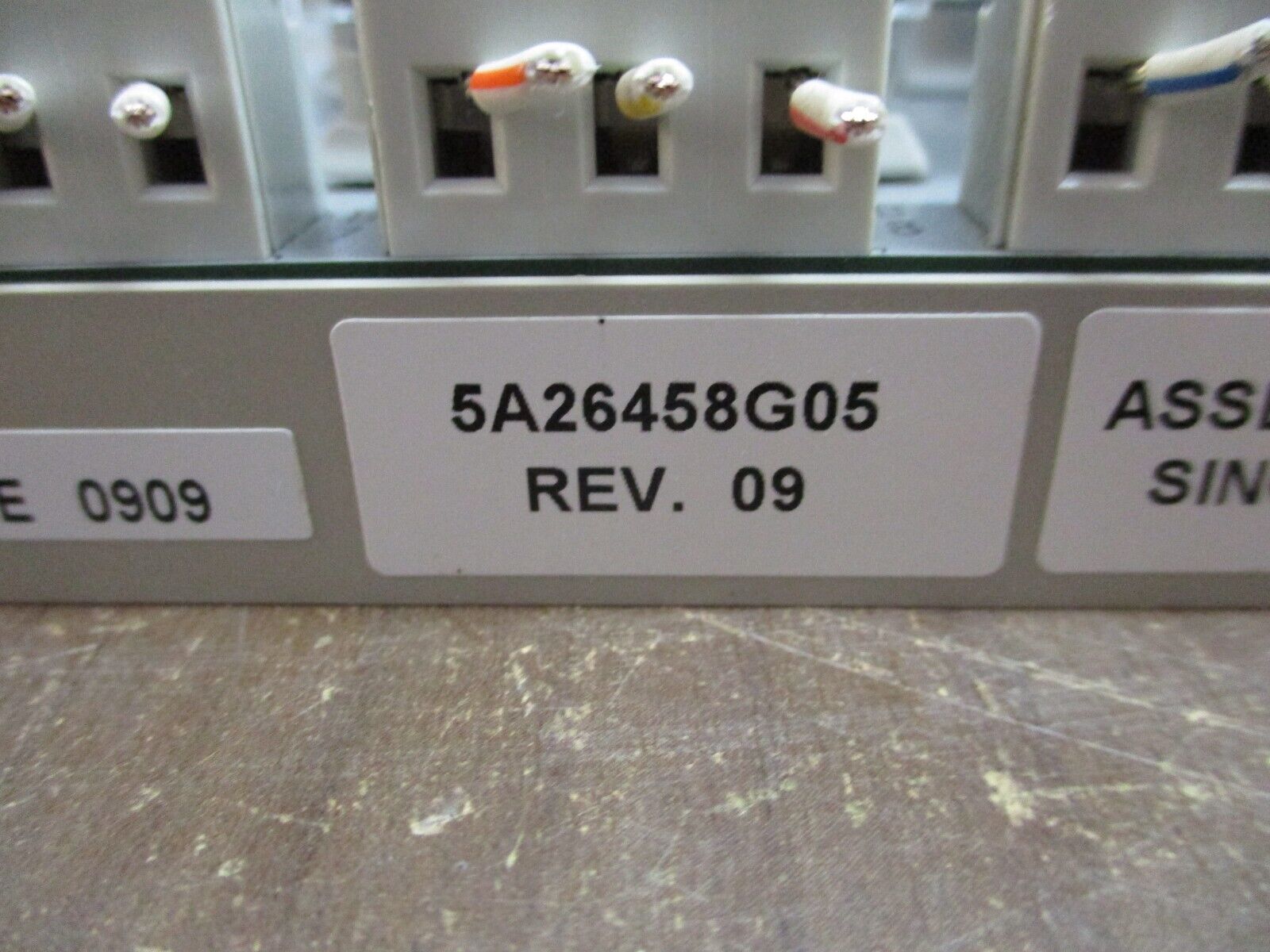 Tyco/Emerson Ovation Relay Assembly 5A26458G05 Rev. 09 *(2) Broken Corners* Used