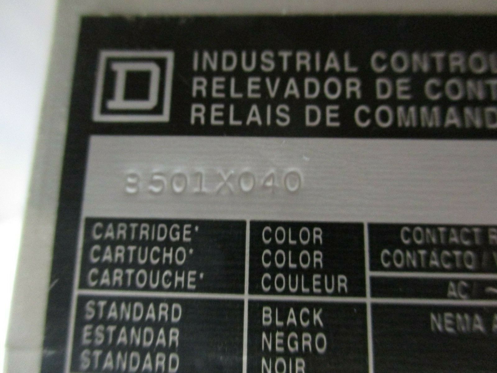 Square D Timing Relay 8501XTD2 5-180 Sec 8501X040 120V Coil Used