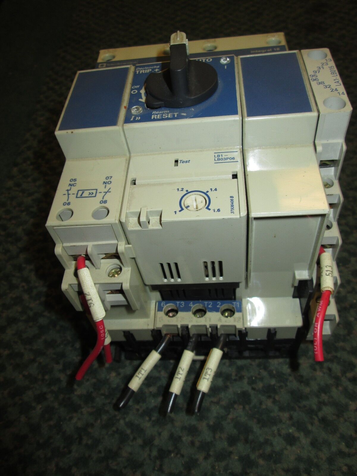 Telemecanique Combination Motor Starter LD5-LB130 Integral 18 1-1.6A Used