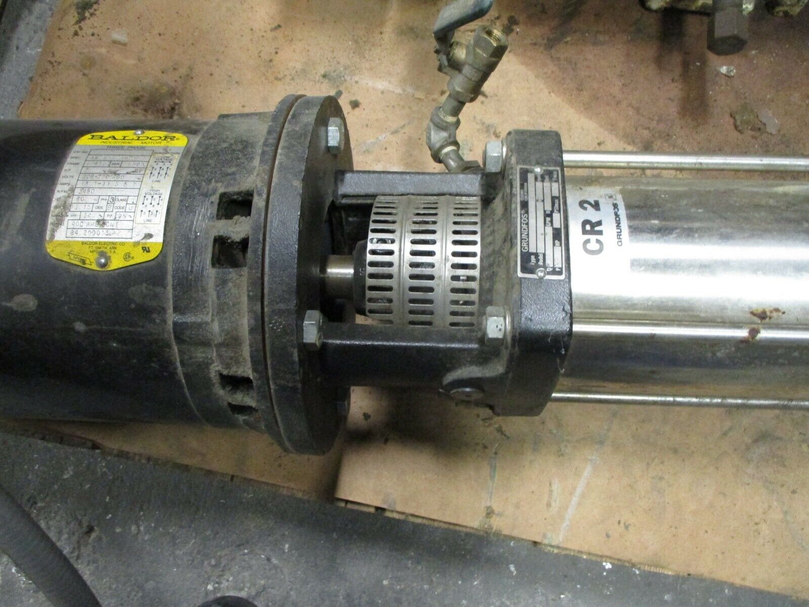 Grundfos C 9336 Pump CRN2-180 U-P-G-AUUE 5HP 3600RPM 11GPM 593ft Head 300PSI