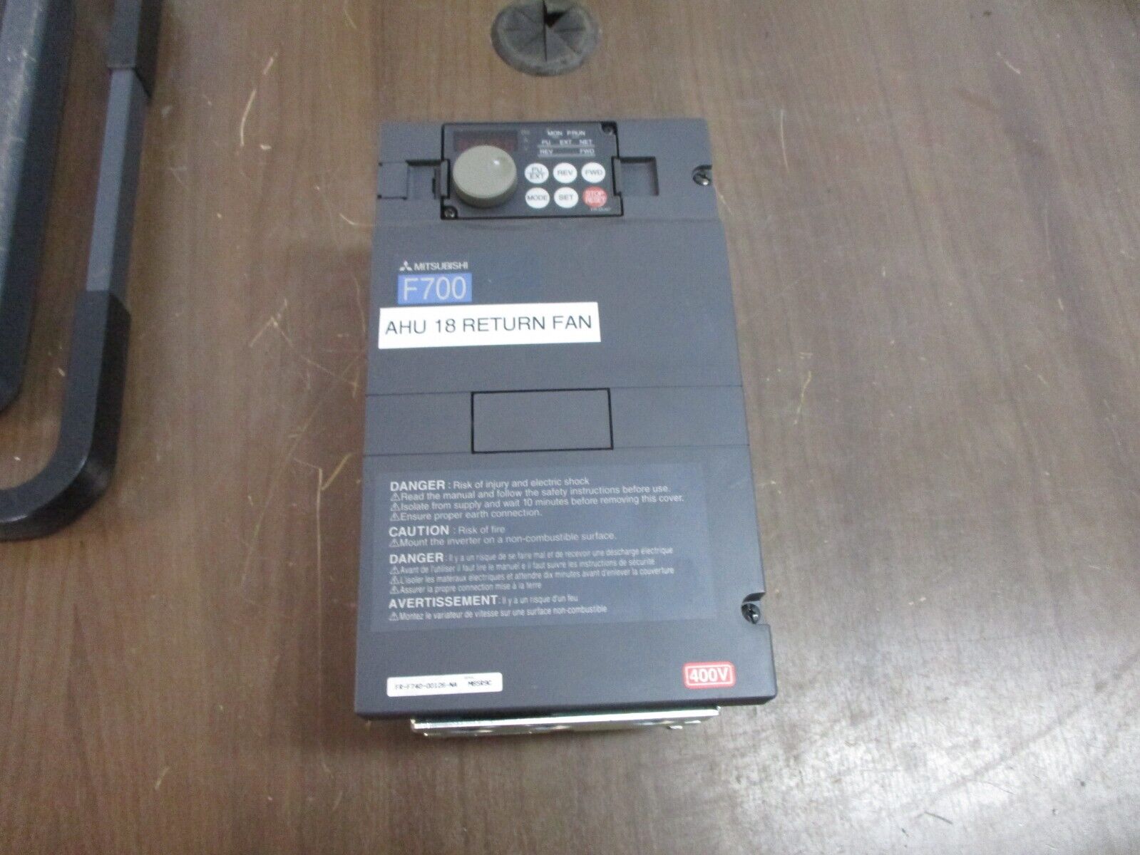 Mitsubishi AC Drive FR-F740-00126-NA 7.5HP 3Ph w/ Keypad Used