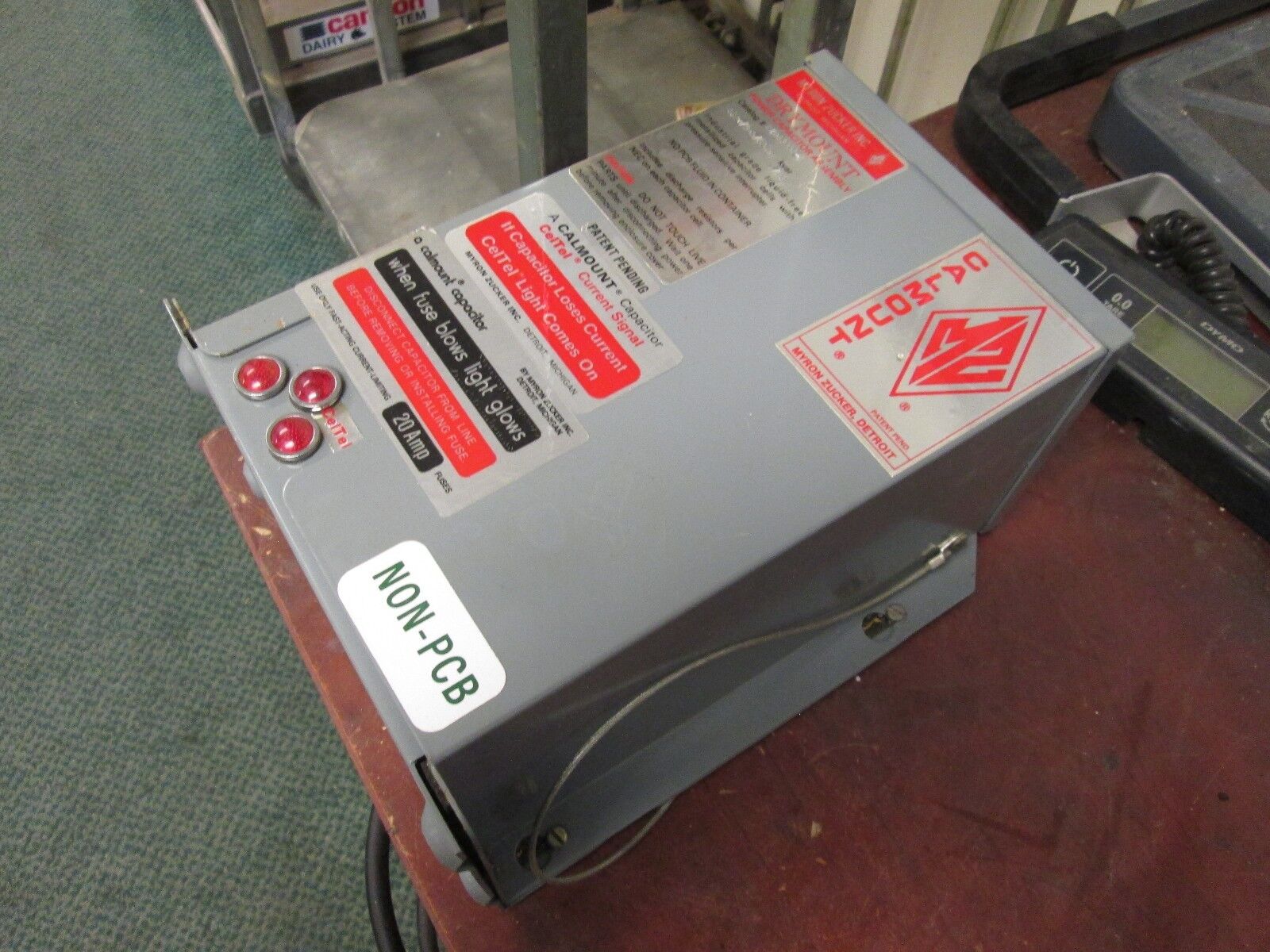 Calmount Drymount Power Capacitor KID43004-3 4 KVAR 480V 60Hz 3Ph Used