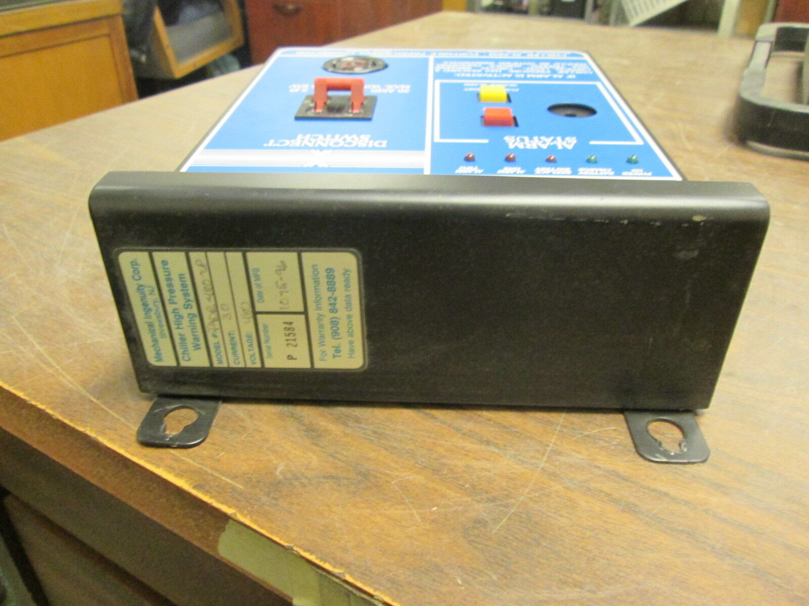 Mechanical Ingenvity Pre Lert Chiller High Pressure Warning System PADR-480-LP