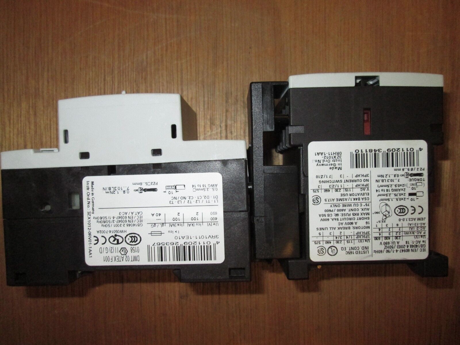 Siemens Motor Starter 3RV1011-1EA10 3RT1015-1AK61 Range 2.8-4A Used