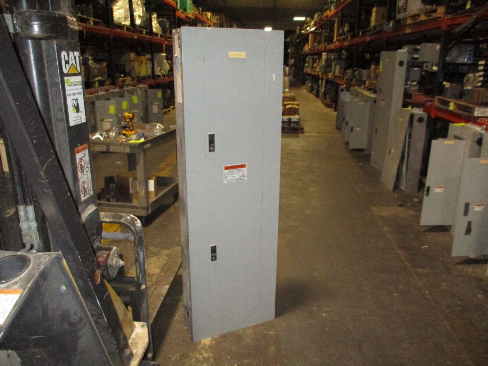 GE Main Lug Breaker Panel AQF3422MTX 225A Max 208/120V 3Ph 4W *No Lugs* Used