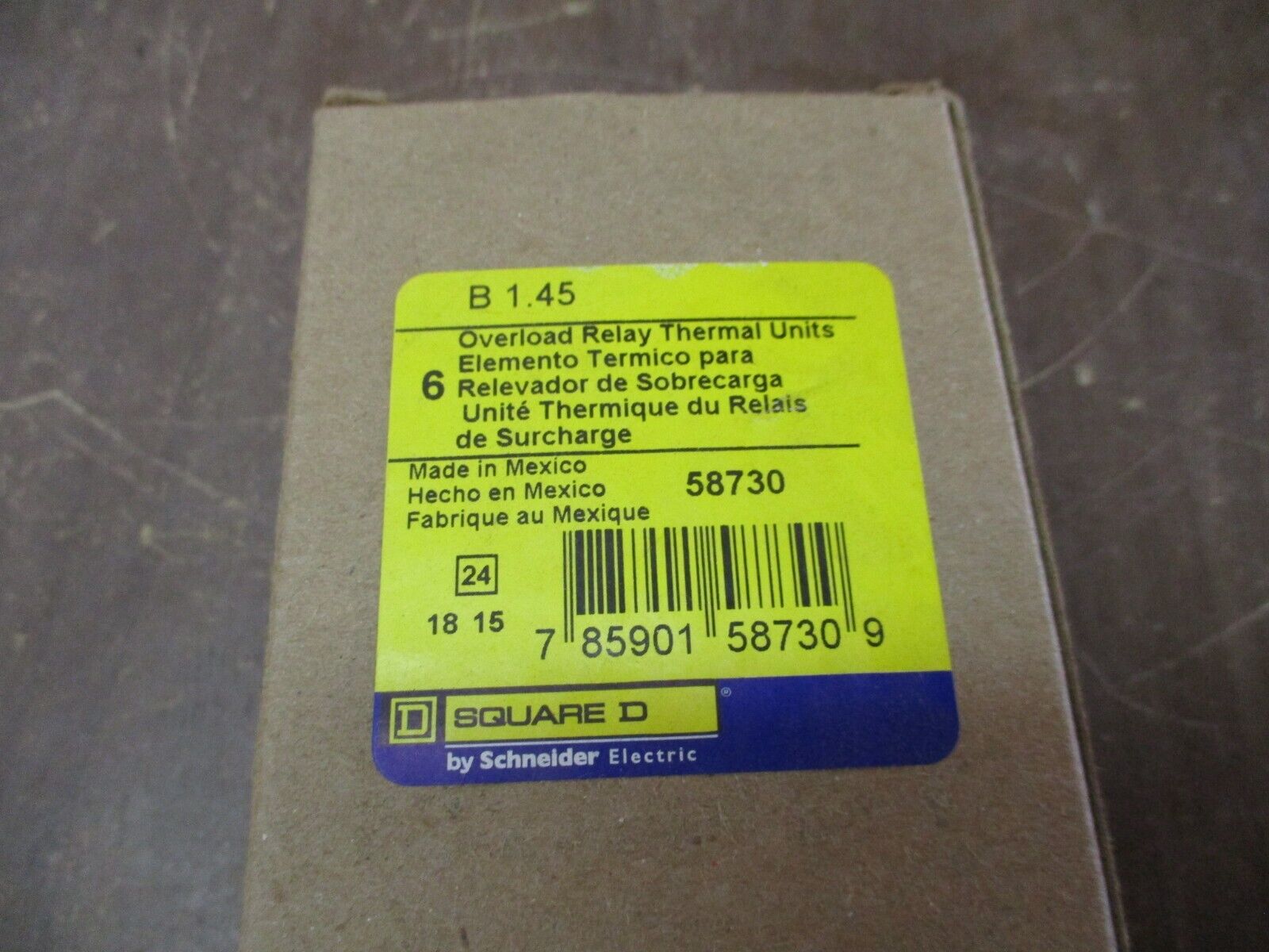 Square D Heater B1.45 *Box of 6* New Surplus