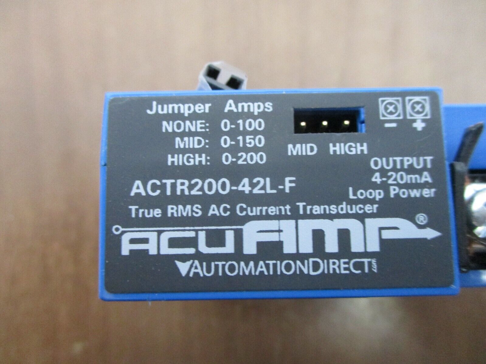 Automation Direct Acu Amp Trie RMS AC Current Transducer ACTR200-42L-F Used