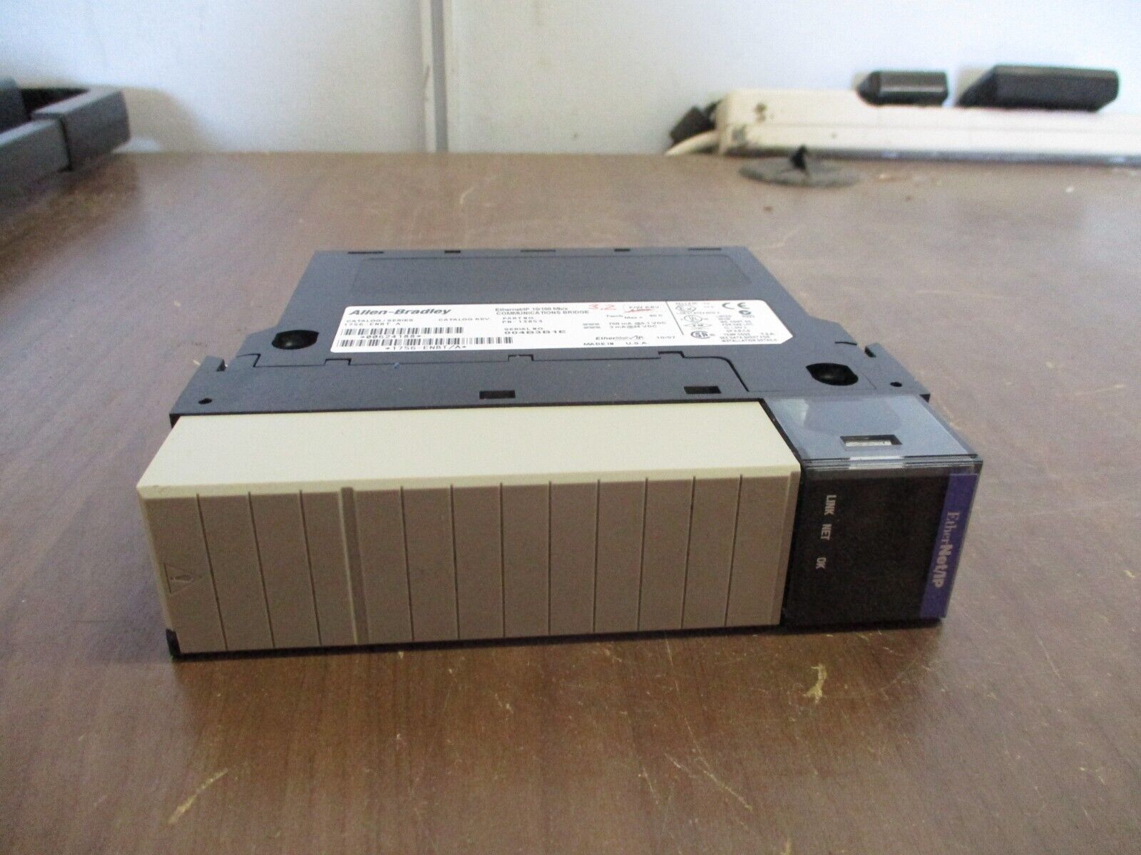 Allen-Bradley Ethernet/IP Comm. Bridge Module 1756-ENBT Ser. A Used
