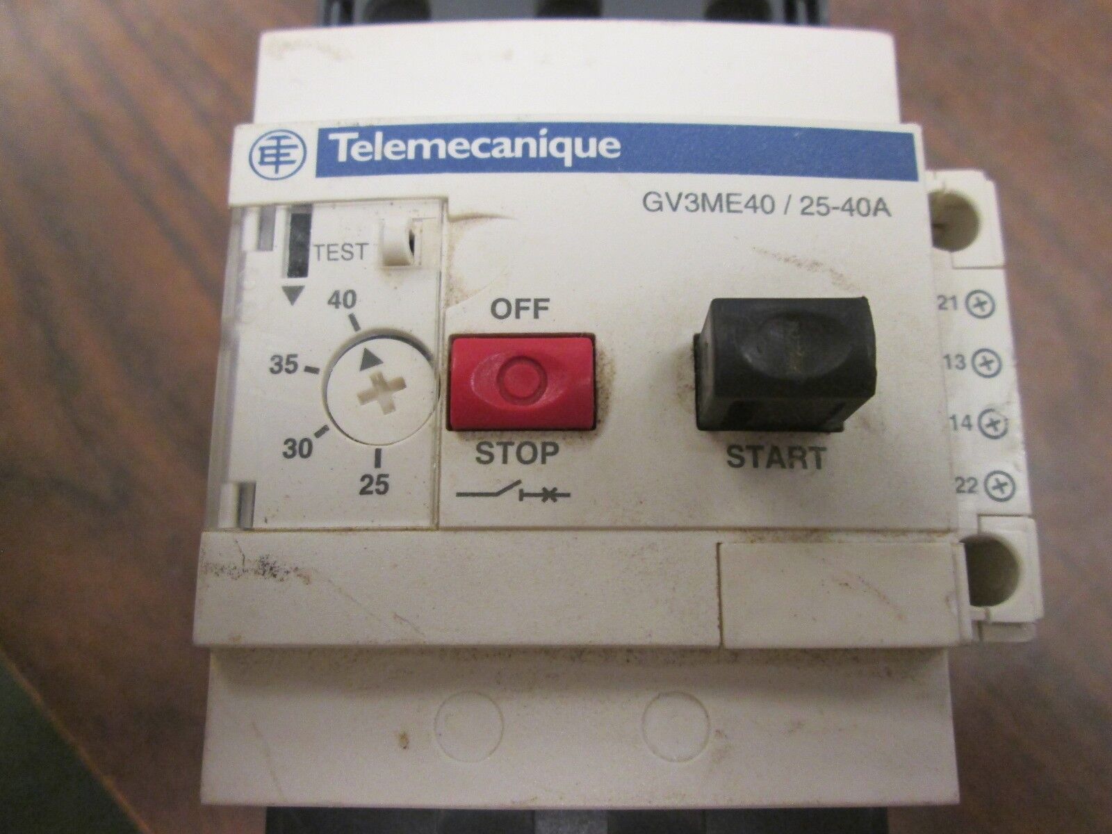 Telemecanique Manual Starter GV3ME40 Range: 25-40A Used