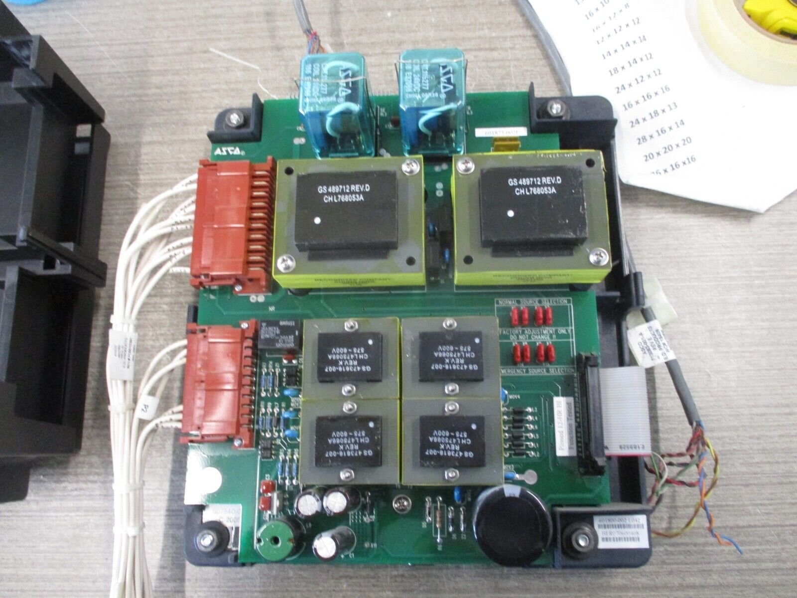 Asco Automatic Transfer Switch Controller 601873-002F Used