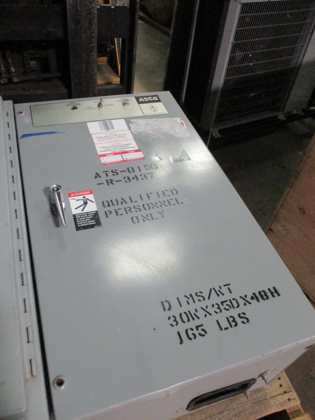 Asco 940 Automatic Transfer Switch C940315097XC 150A 480Y/277V 60Hz Used