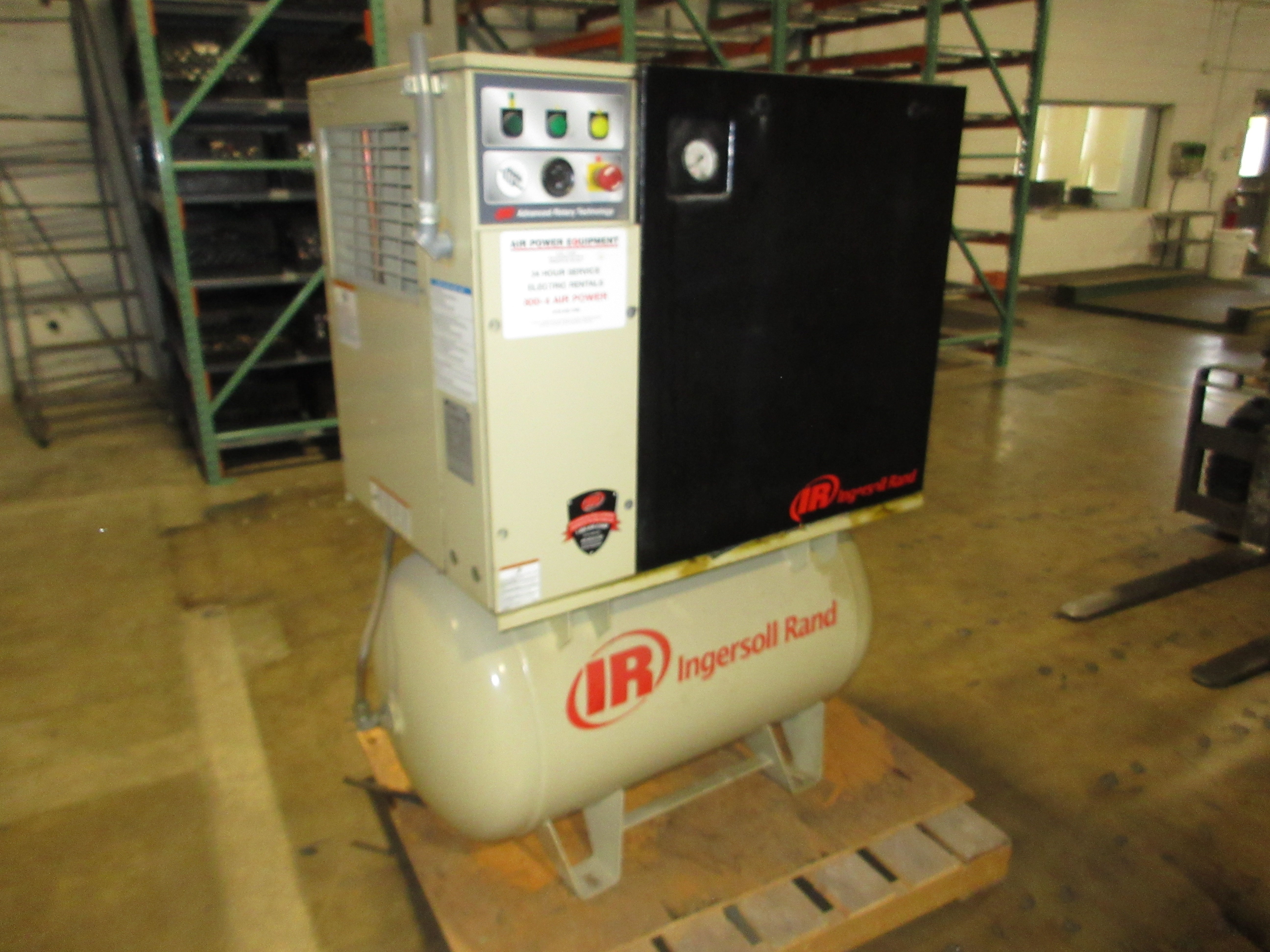 Ingersoll Rand Rotary Screw Air Compressor UP6-15c-125 55CFM 6250RPM 3Ph Used