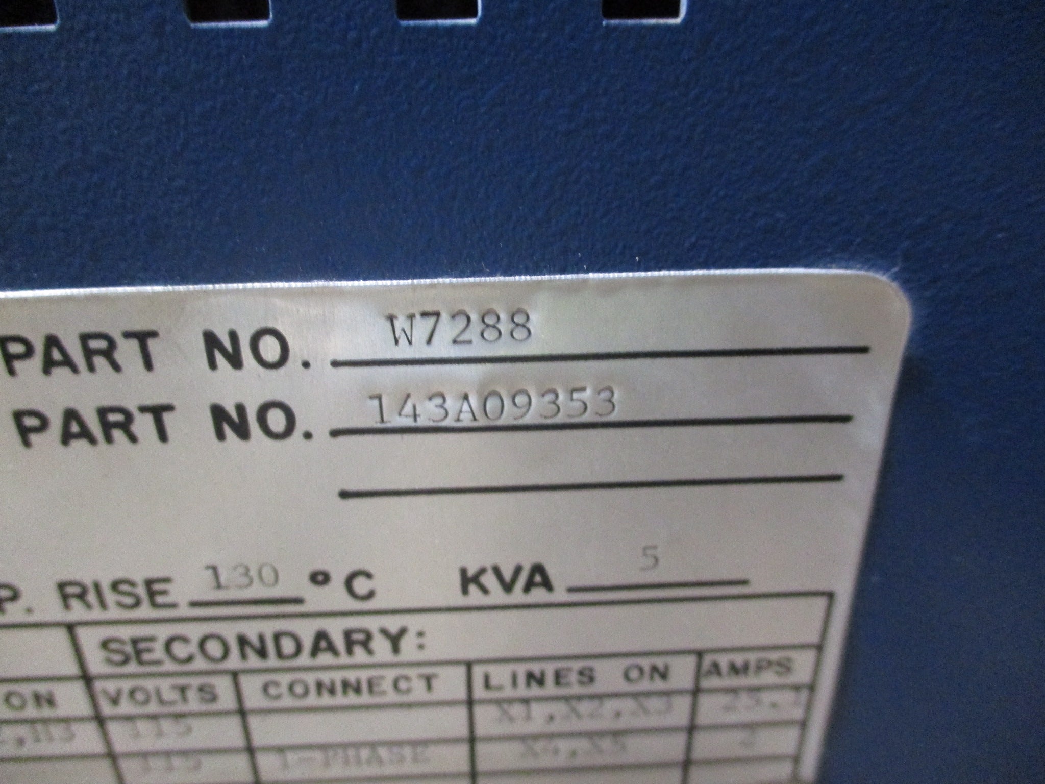 Cleveland Machine Controls Transformer 143A09353 5KVA 60Hz Used