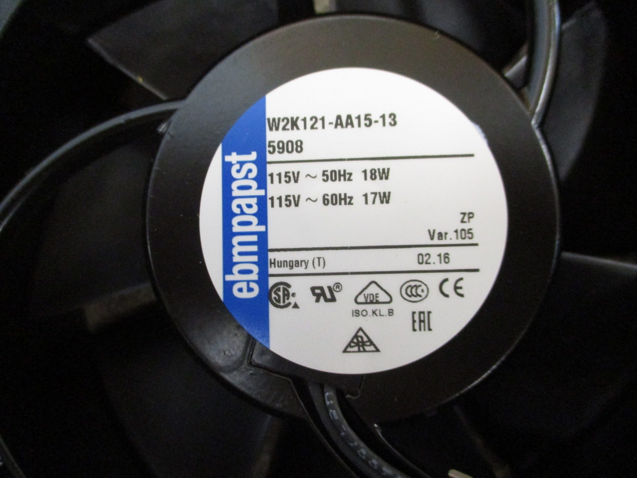 embpapst Axial Fan W2K121-AA15-13 115V 50/60Hz *No Box* New Surplus