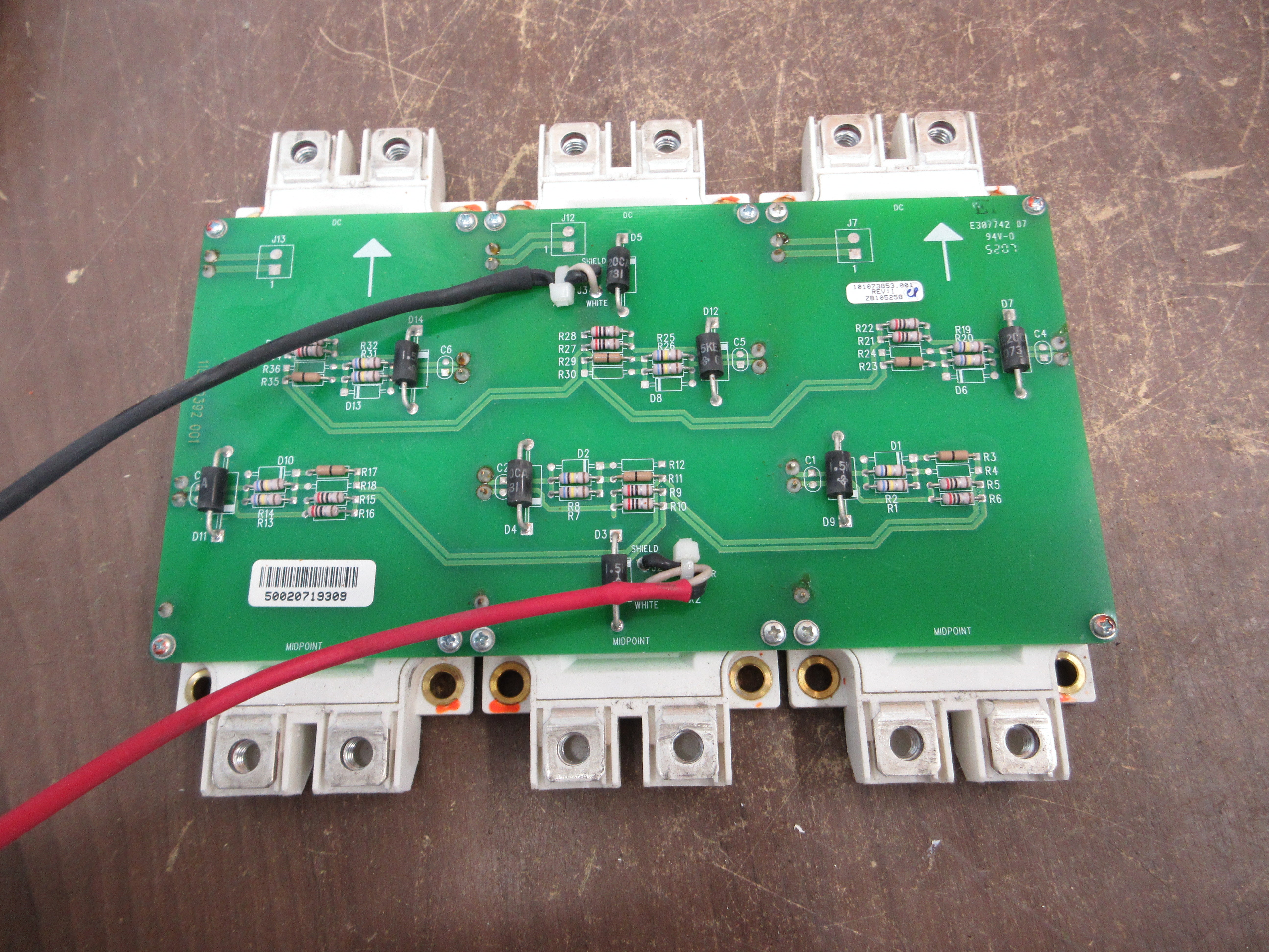 Eupec IGBT Assembly 101073853.001 Rev. 1 (3) FF300R12ME3 Modules Used