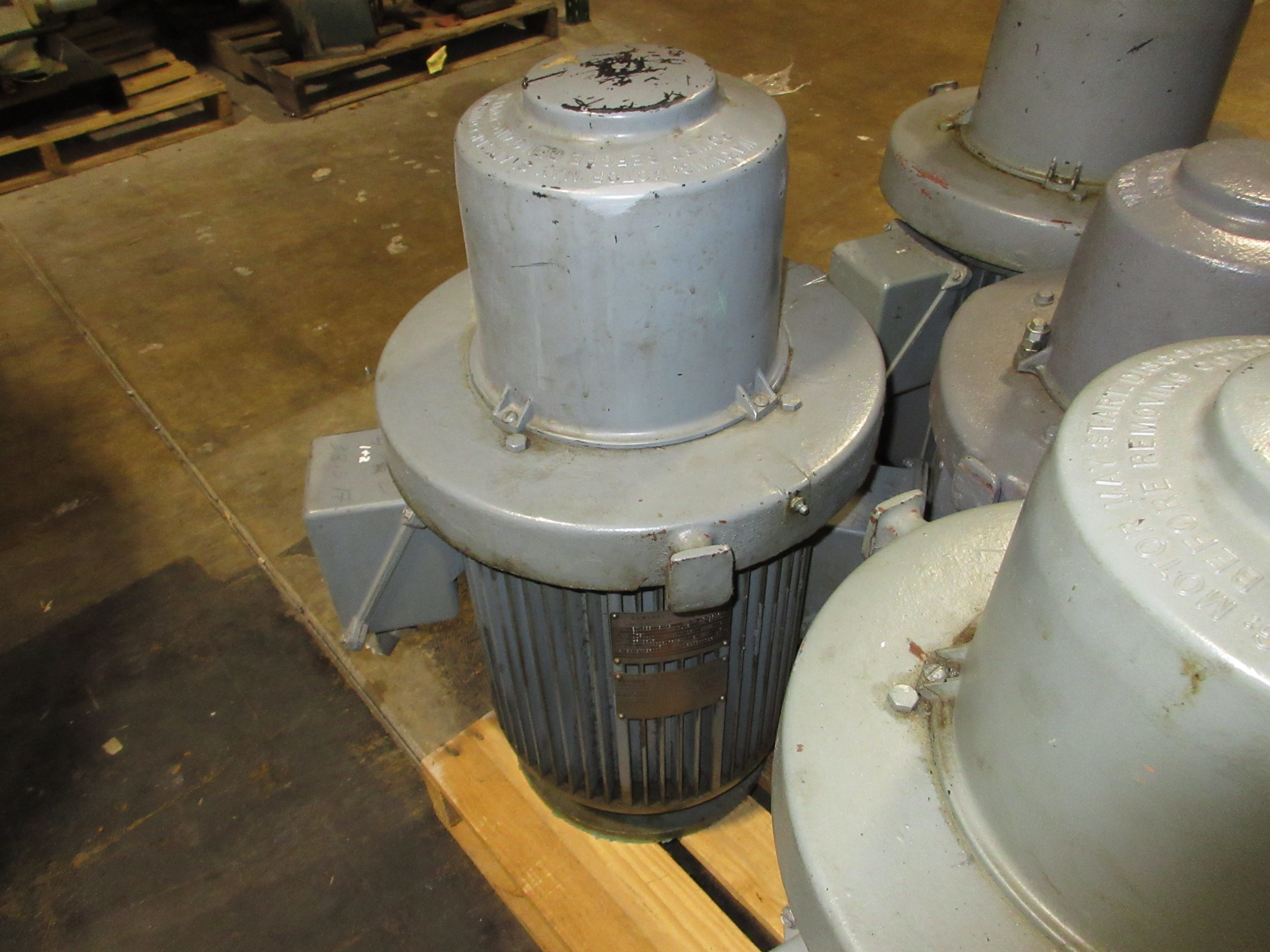 GE Vertical Motor 5K6235XM500B 30HP 1800RPM 230/460V 77/38.5A 3Ph 60Hz Used