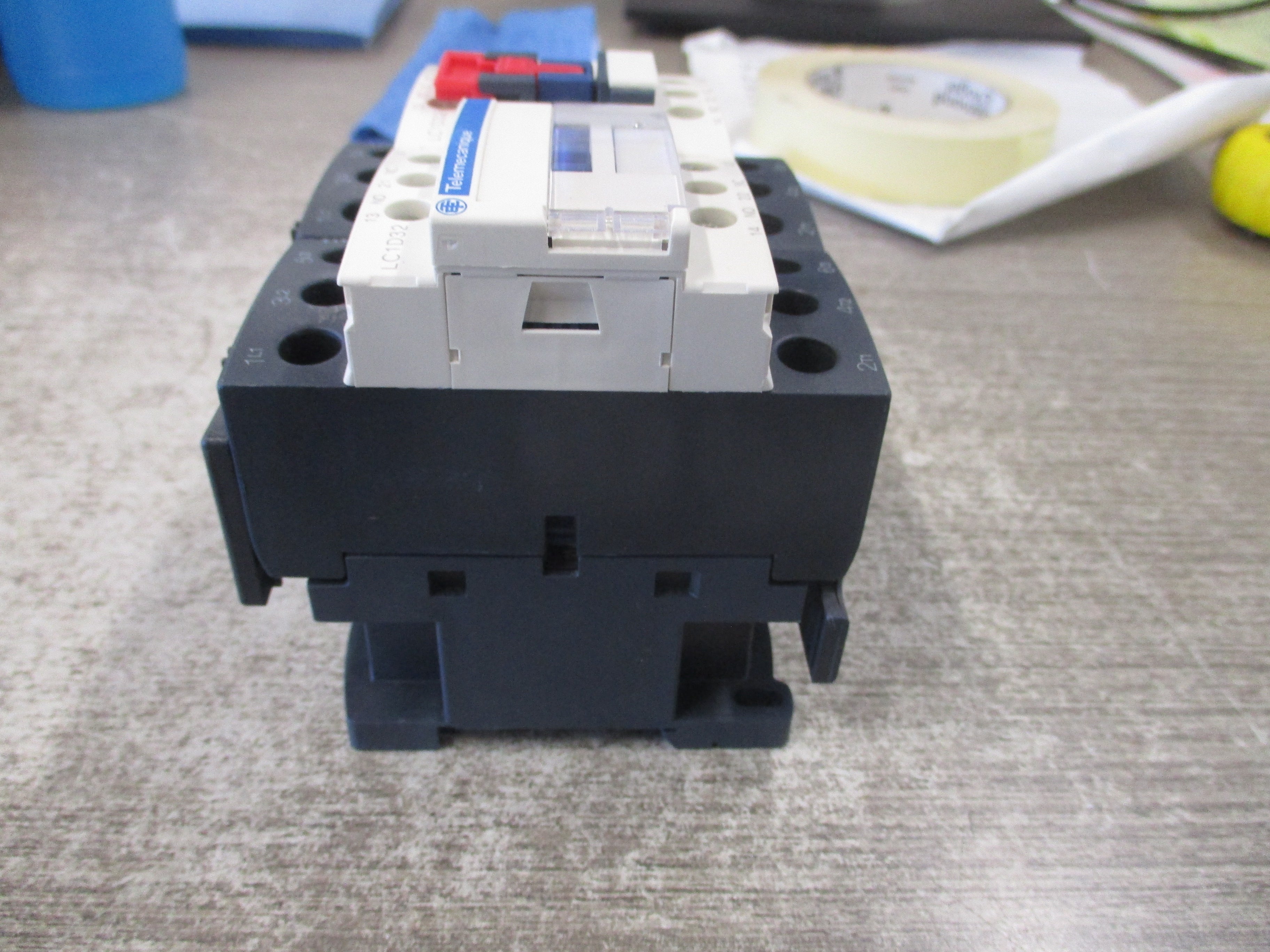 Telemecanique Reversing Contactor LC1D32 120V Coil 50A 600V Used
