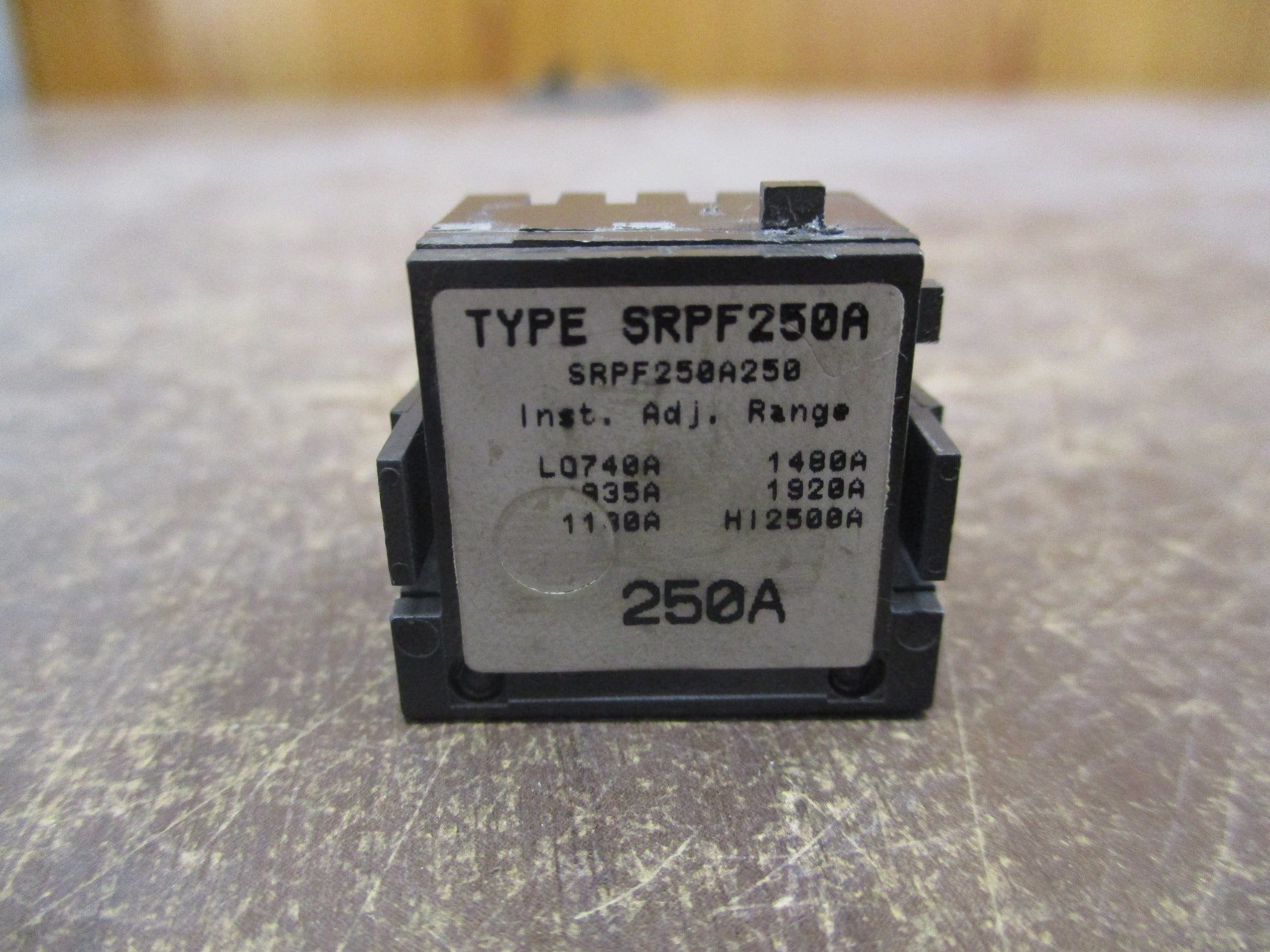 GE Spectra Rating Plug SRPF250A250 250A Used
