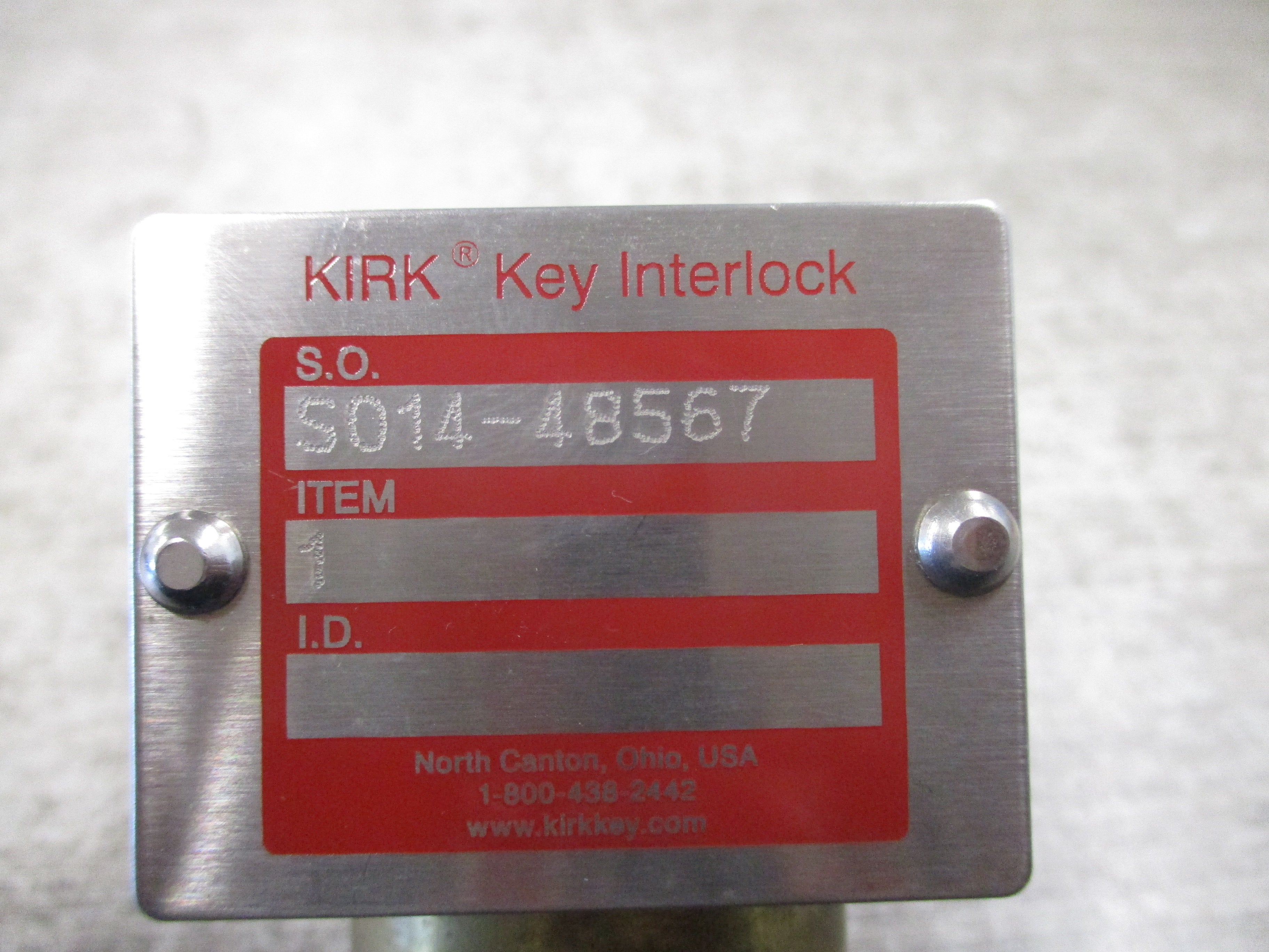 Kirk Key Interlock S014-48567 Used