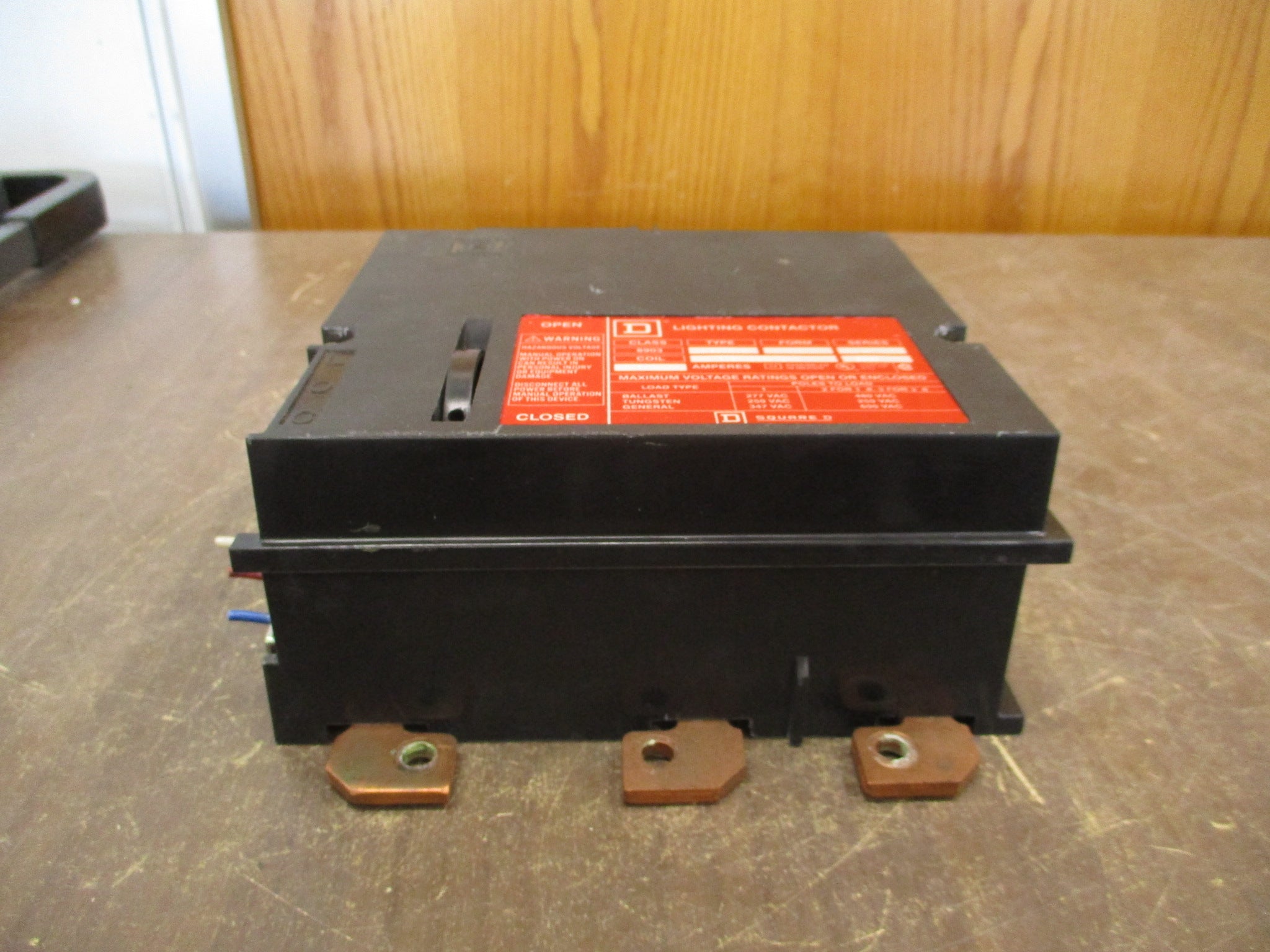 Square D Lighting Contactor 8903 PB011B Ser. A 120/208V Coil 100A 600V Used