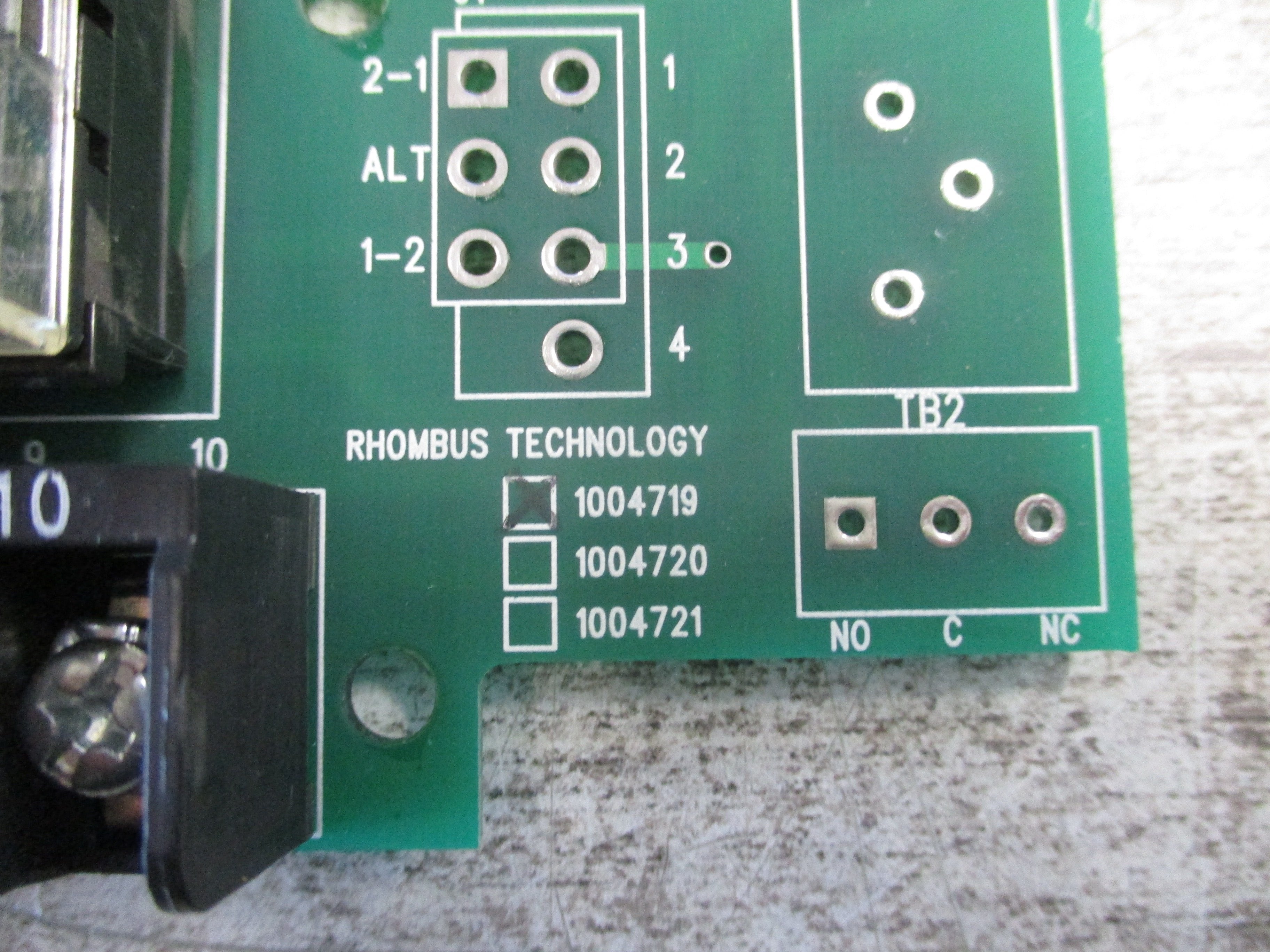 Rhombus Technology Relay board 1004719 Used