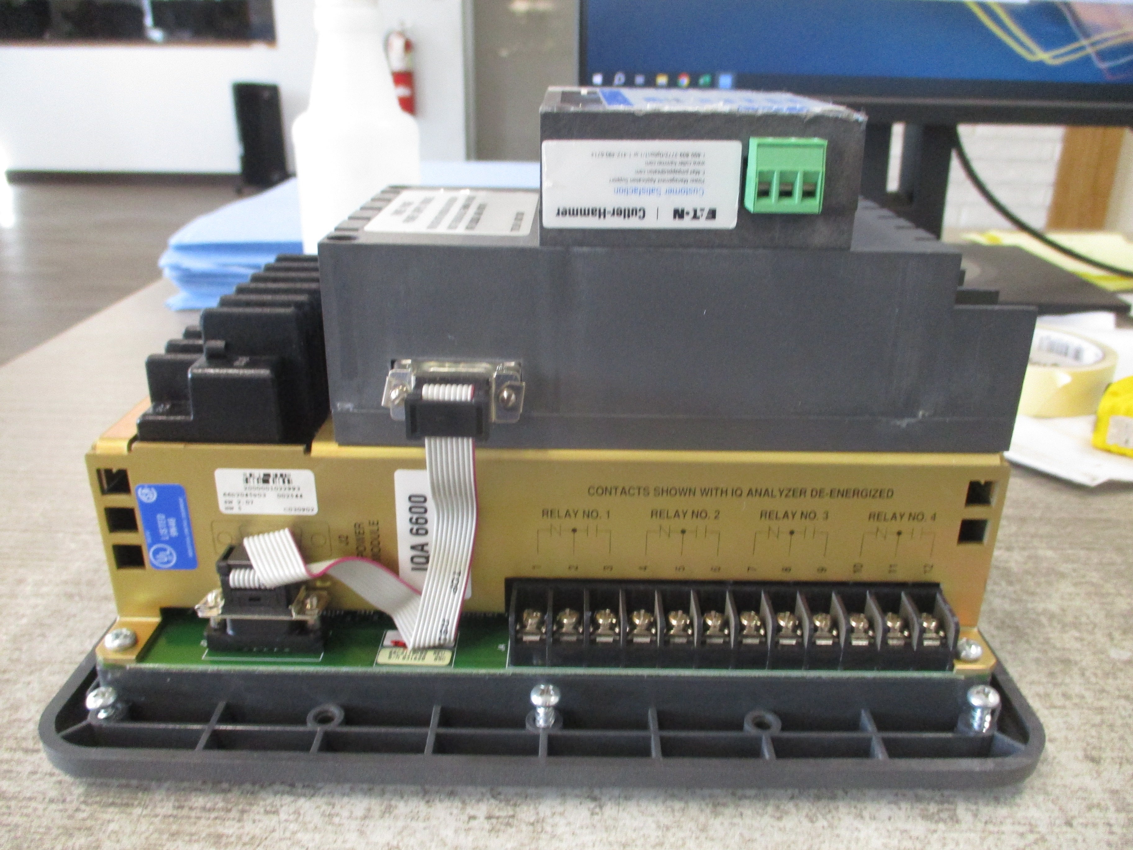 Cutler-Hammer IQA 6600 IQ Analyzer 66D2045G03 IPONI Module 3Ph Power Supply Module Used