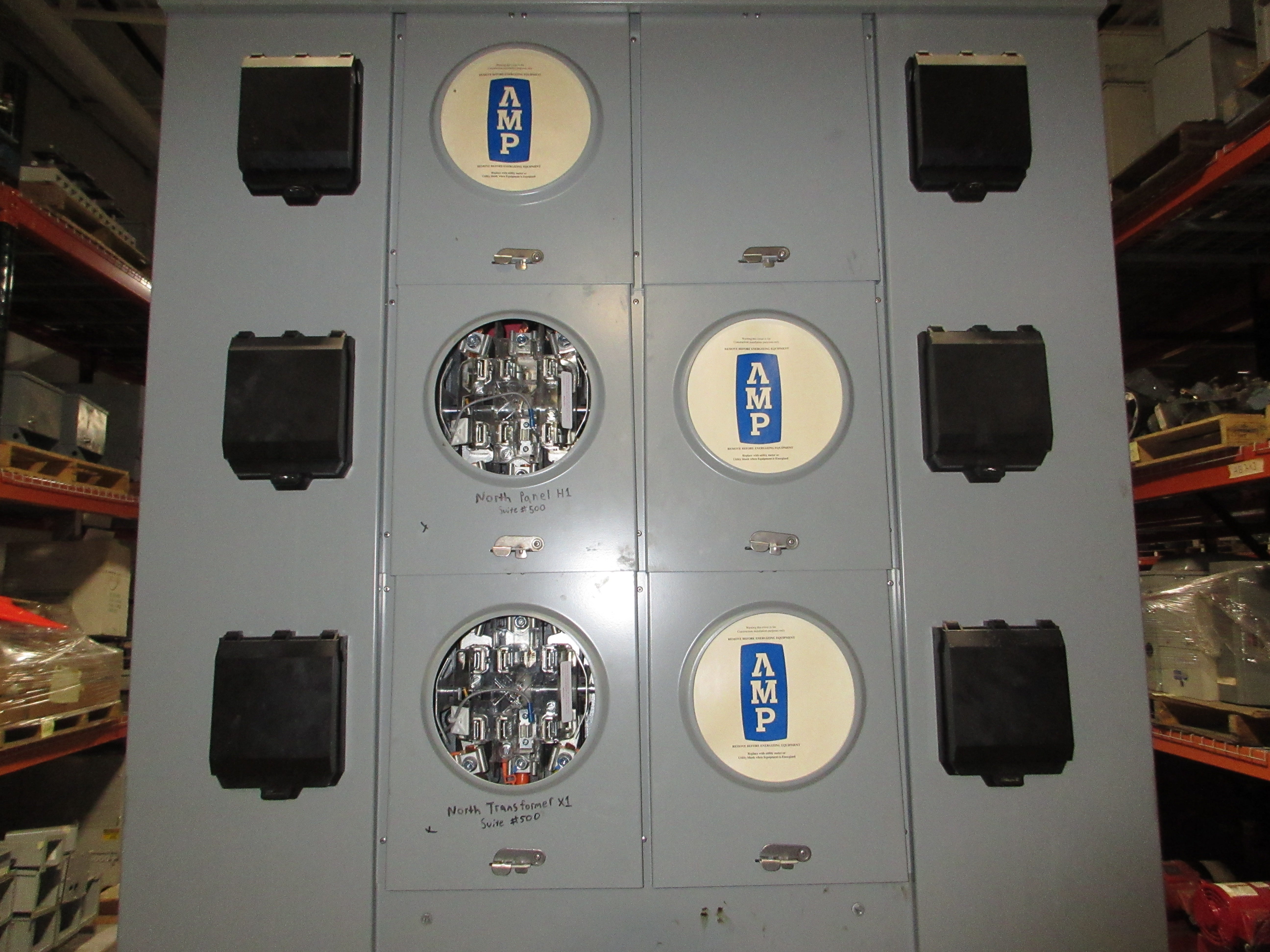 AMP 3R Commercial Meter Stack FMUR/MLO/METER/PO 2000A 480Y/277V 3Ph 4W Used